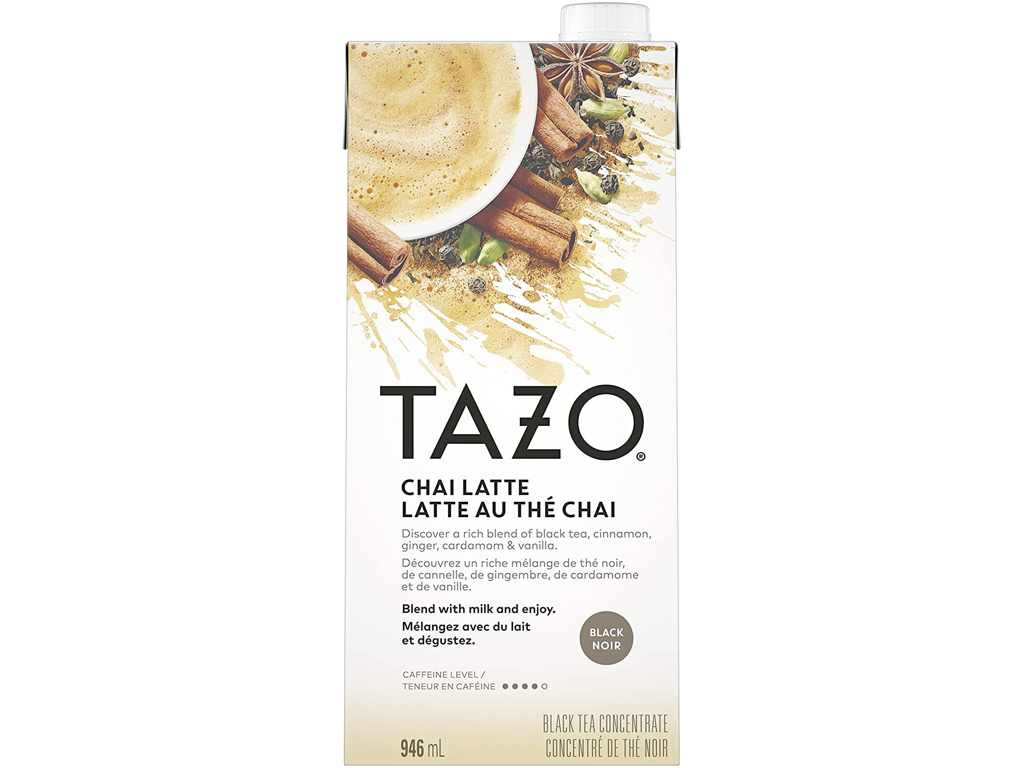 Amazon：Tazo Concentrated Chai Latte for a flavorful Blend of Black Tea , Cinnamon, Ginger, Cardamom and Vanilla(946ml)只賣$3.98