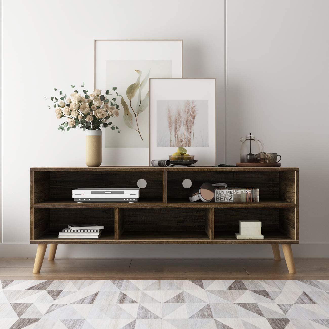 Amazon:TV Stand and Entertainment Center只賣$79