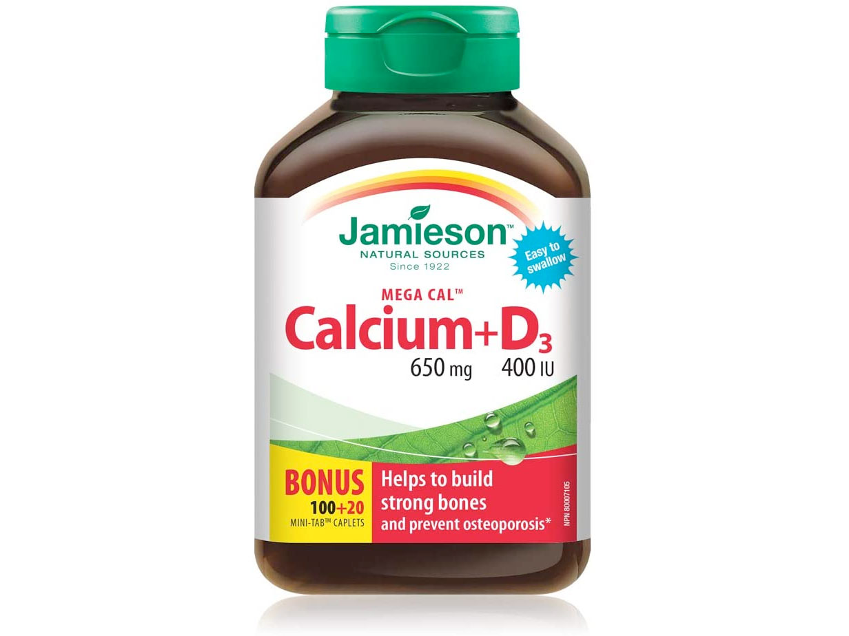 Amazon：Jamieson Mega Cal Calcium + Vitamin D3 (120 caplets)只卖$5.28