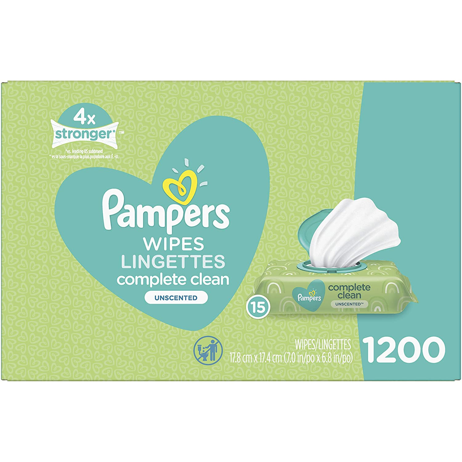 Amazon：Pampers Baby Wipes (1200 Count)只卖$20.99