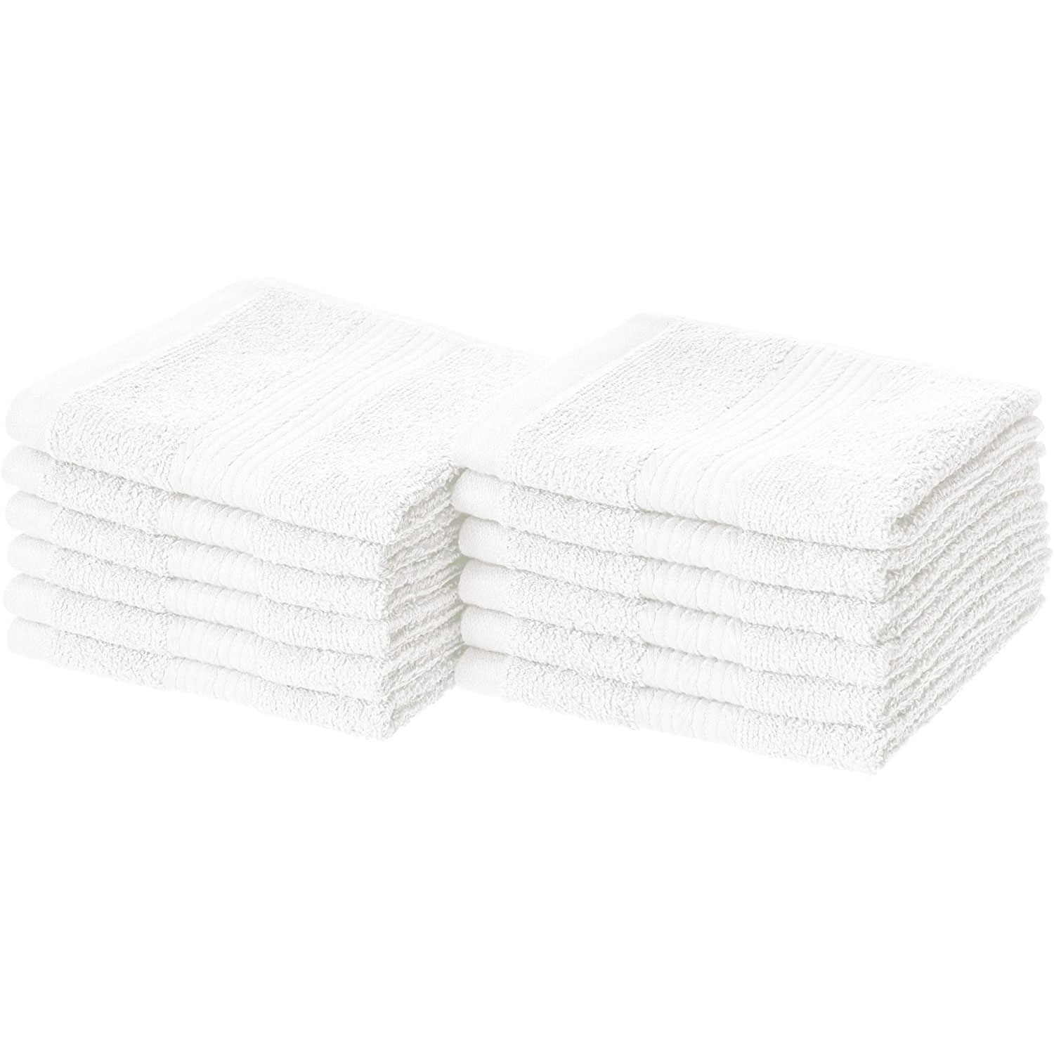Amazon：AmazonBasics Cotton Washcloths (Pack of 12)只卖$13.74