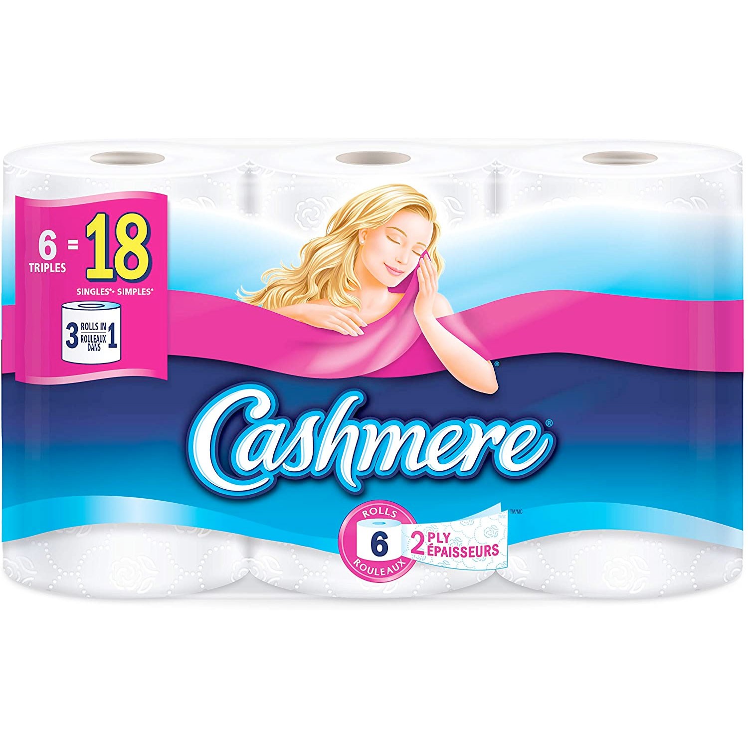 Amazon：Cashmere Soft & Thick Toilet Paper (6 Triple Rolls)只賣$4.49