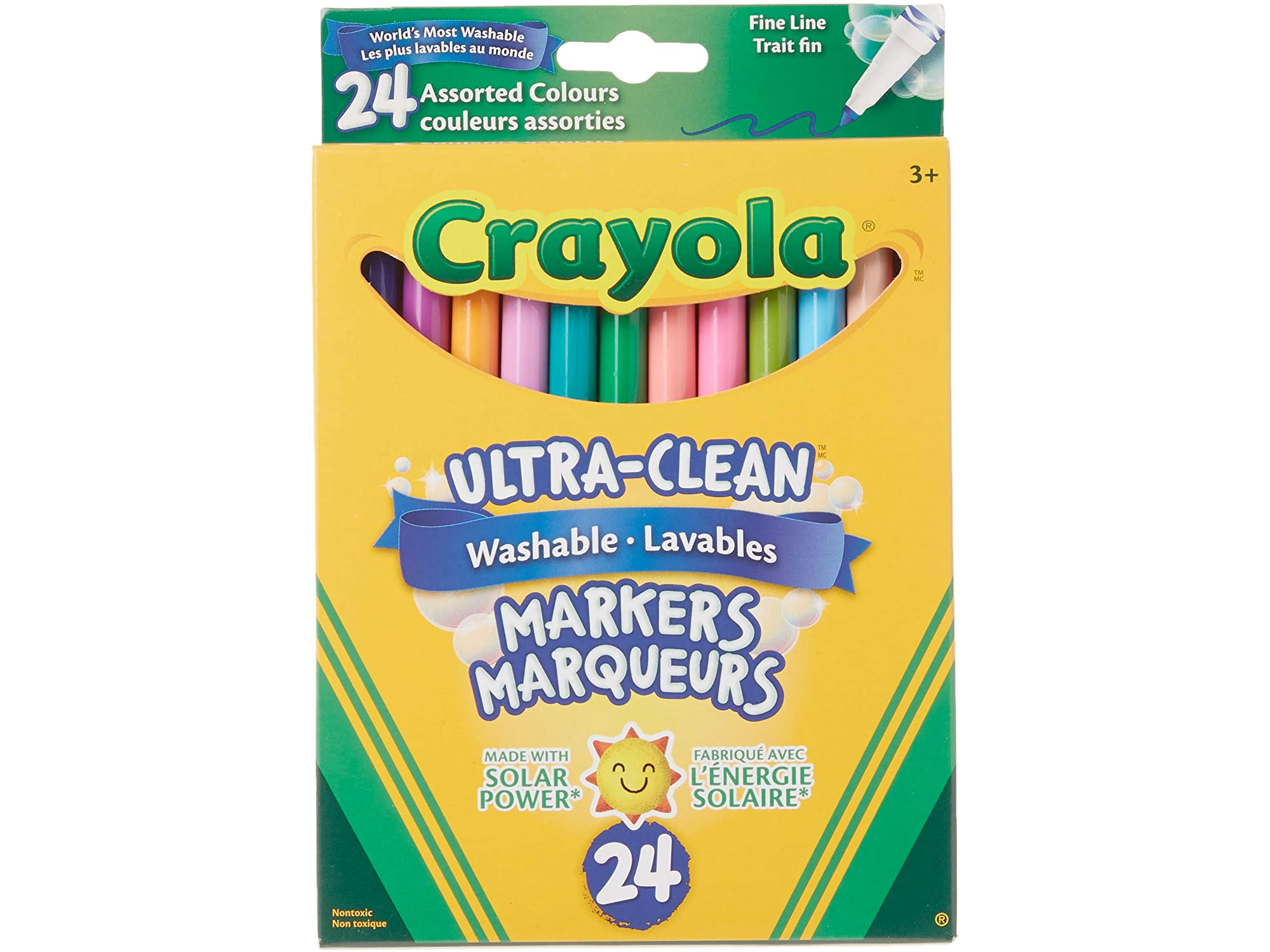 Amazon：Crayola 24 Washable Fine Line Markers只賣$5.48