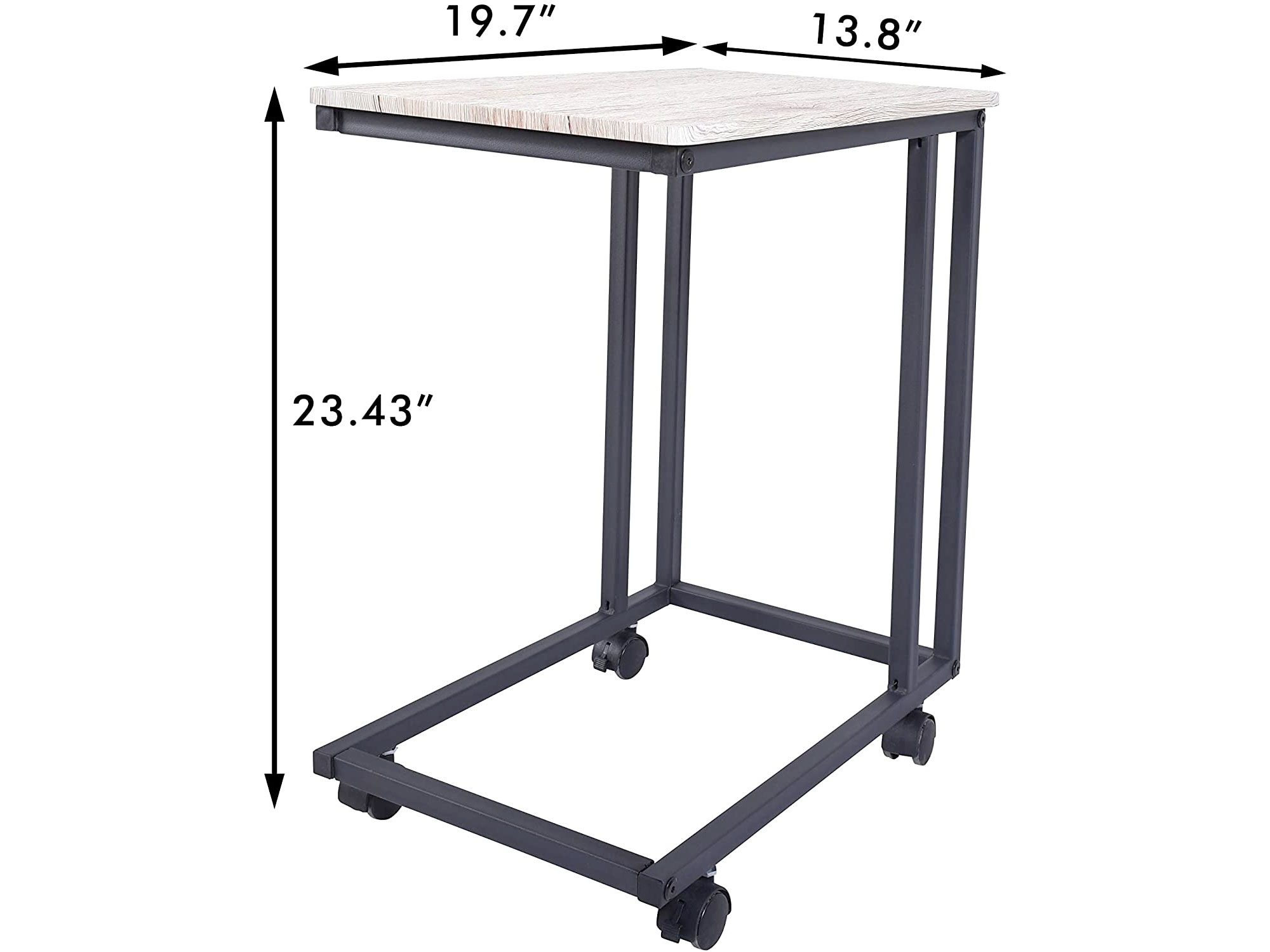 Amazon:Small Side Table Coffee Table with Wheels只賣$29.99