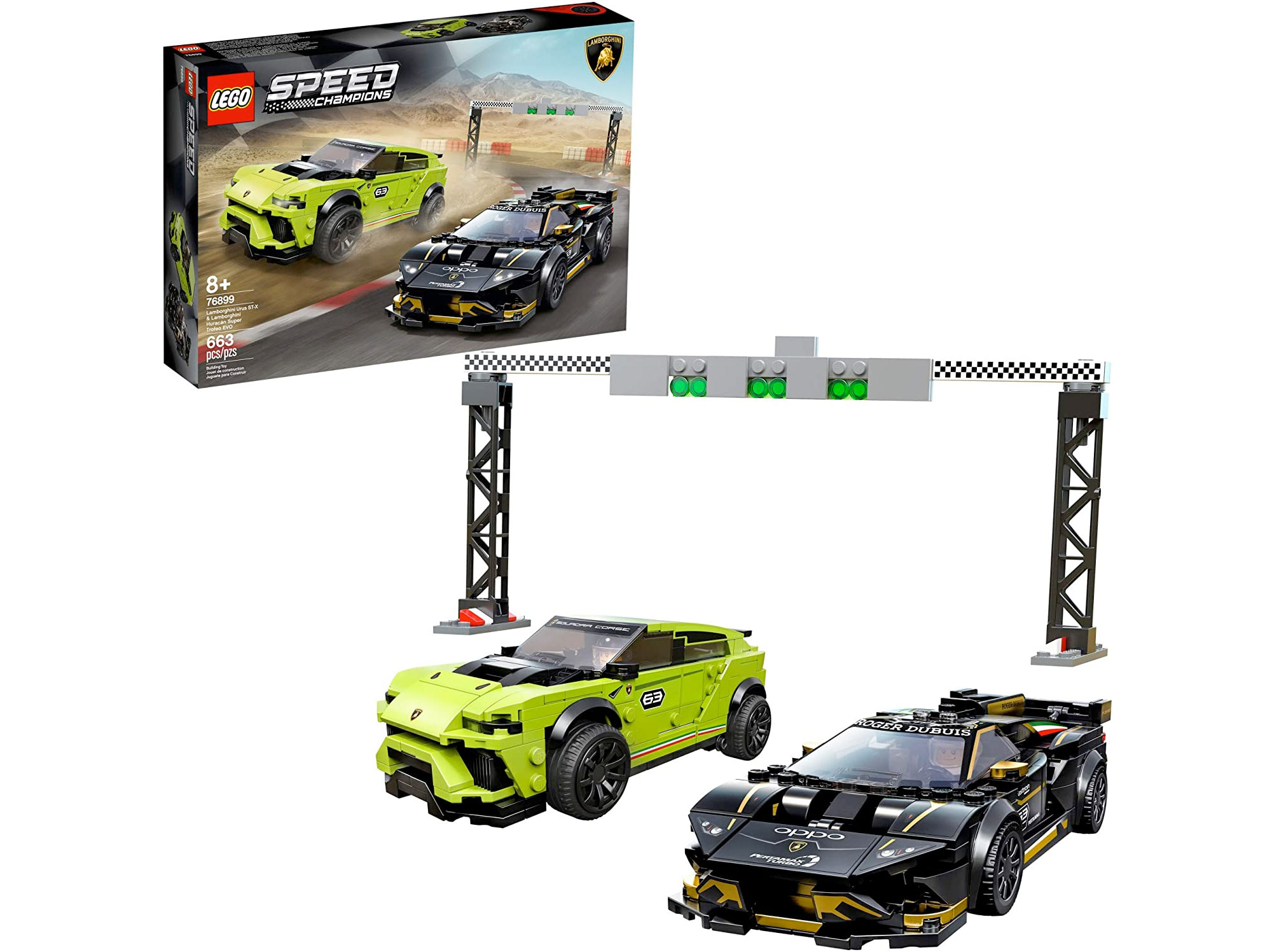 Amazon：LEGO Speed Champions Lamborghini Urus ST-X and Lamborghini Huracán Super Trofeo EVO 76899 (659 pcs)只賣$59.47