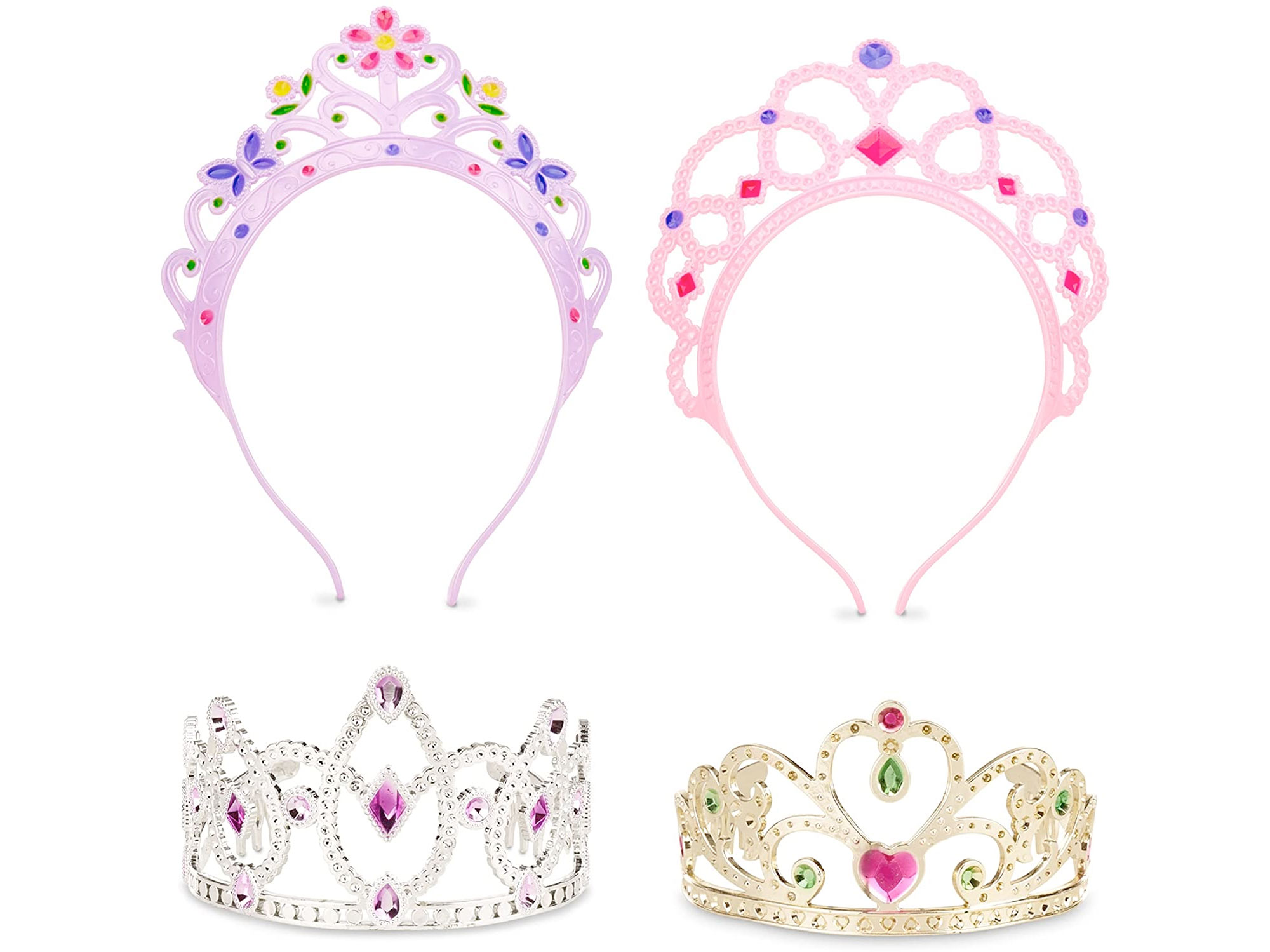 Amazon：Melissa & Doug Dress-Up Tiaras (4 pcs)只卖$4.23