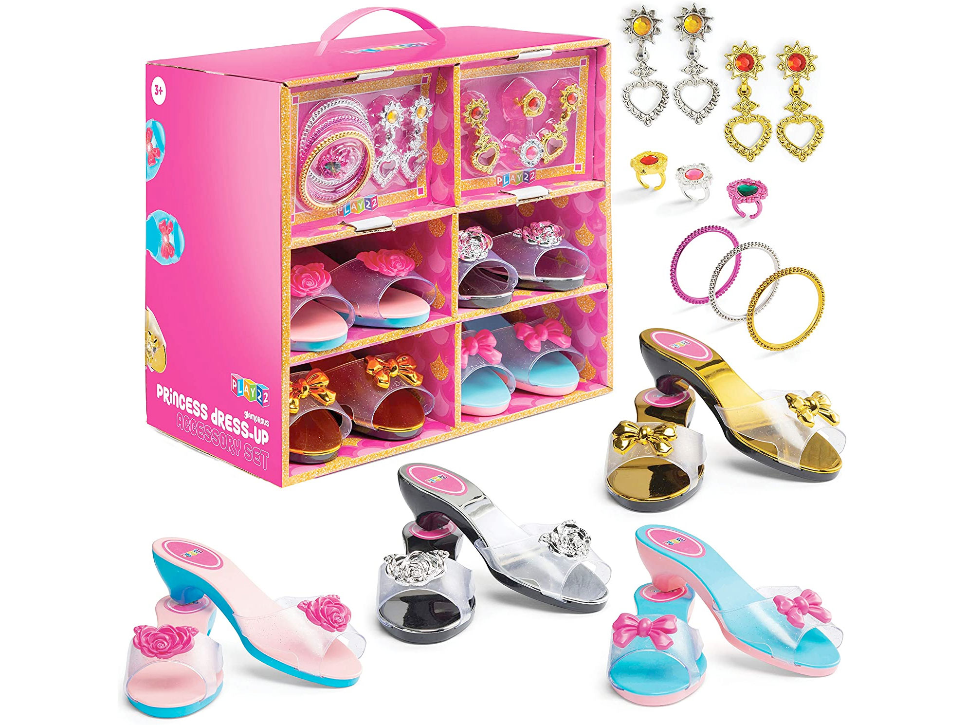 Amazon:Girls Dress Up Shoes and Jewelry Boutique 18 Set只賣$19.99
