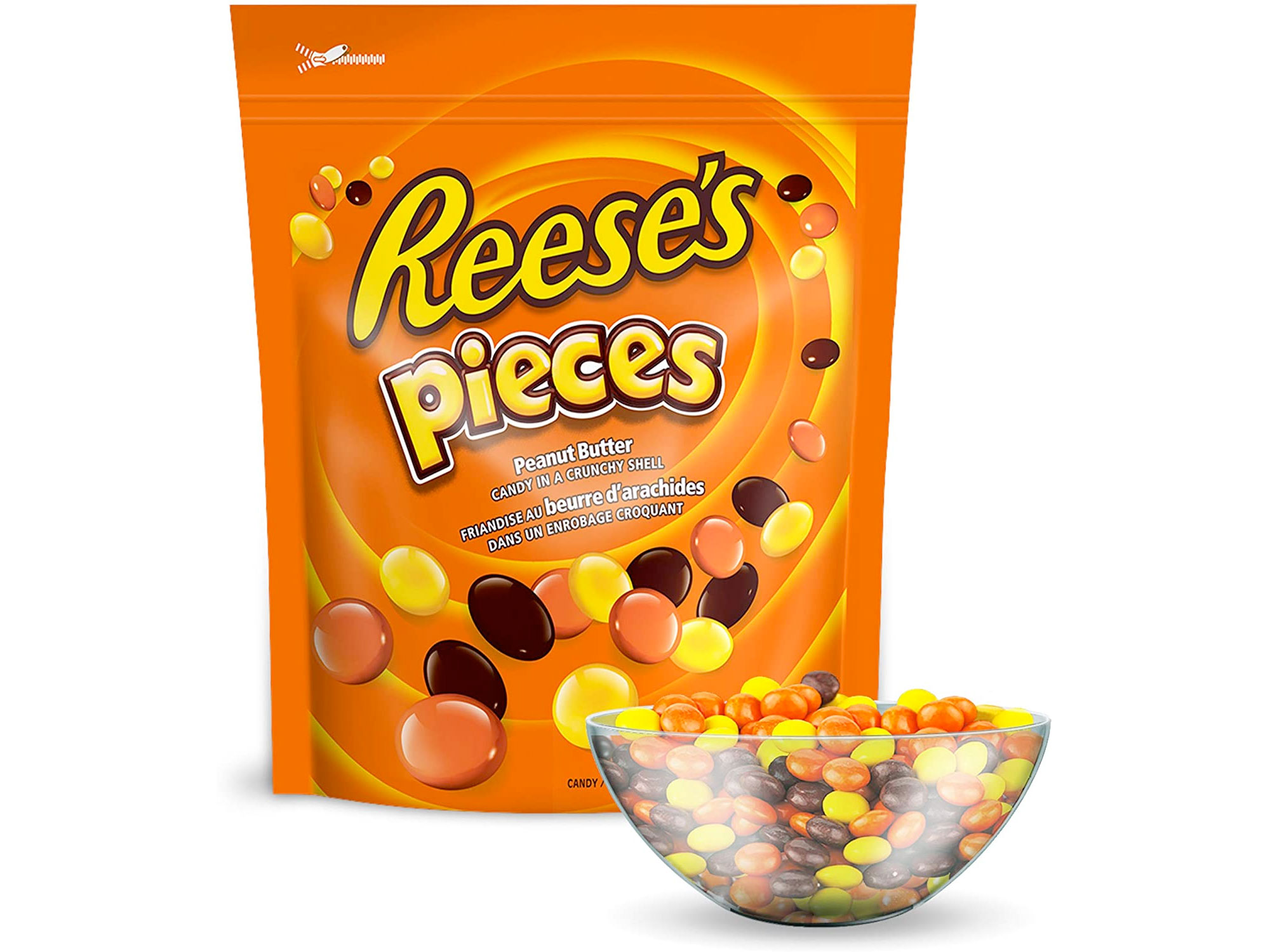Amazon：REESE Pieces Peanut Butter(1.36kg)只賣$12.33