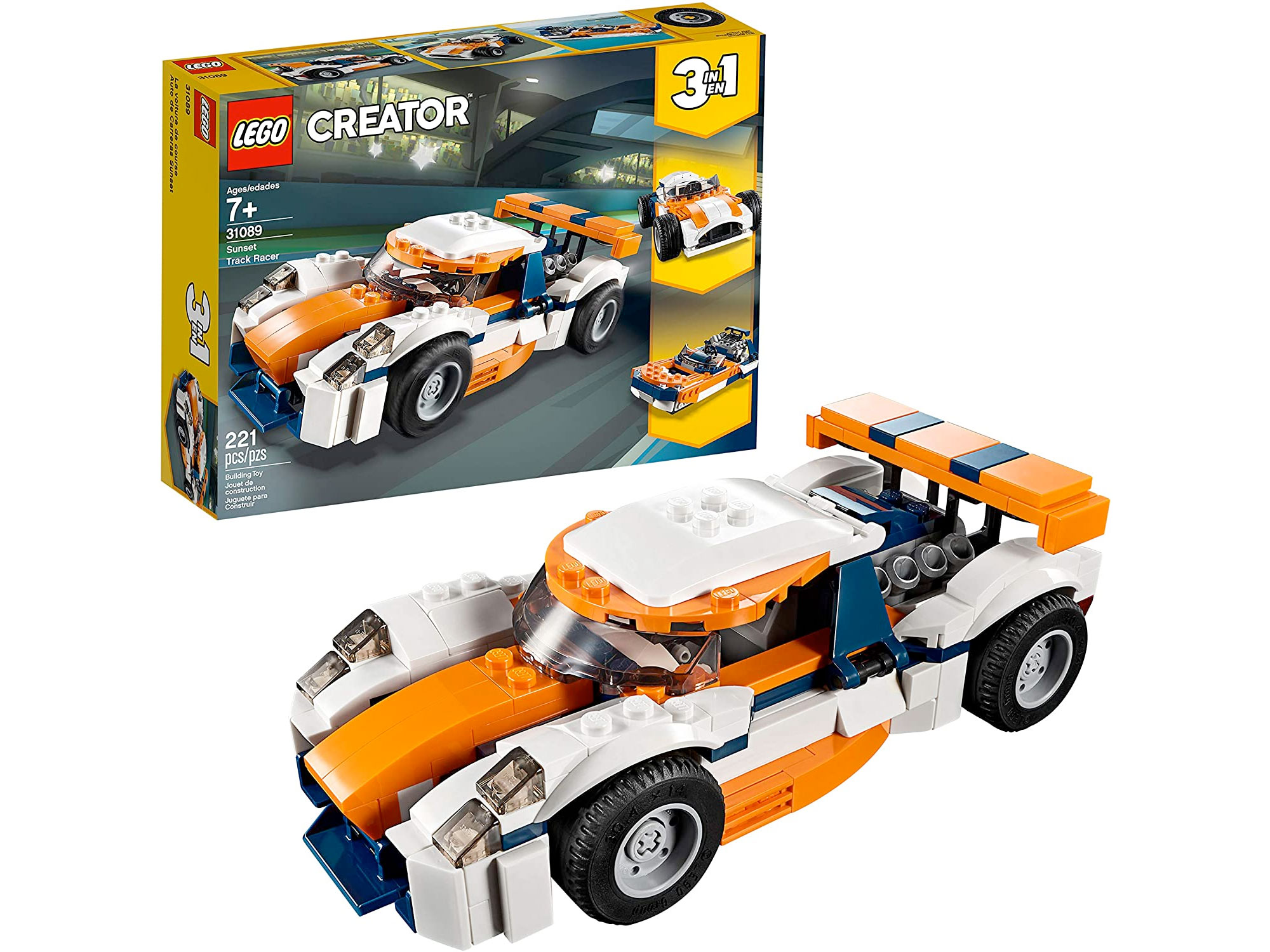 Amazon:LEGO Creator 3in1 Sunset Track Racer 31089 (221 pcs)只卖$14