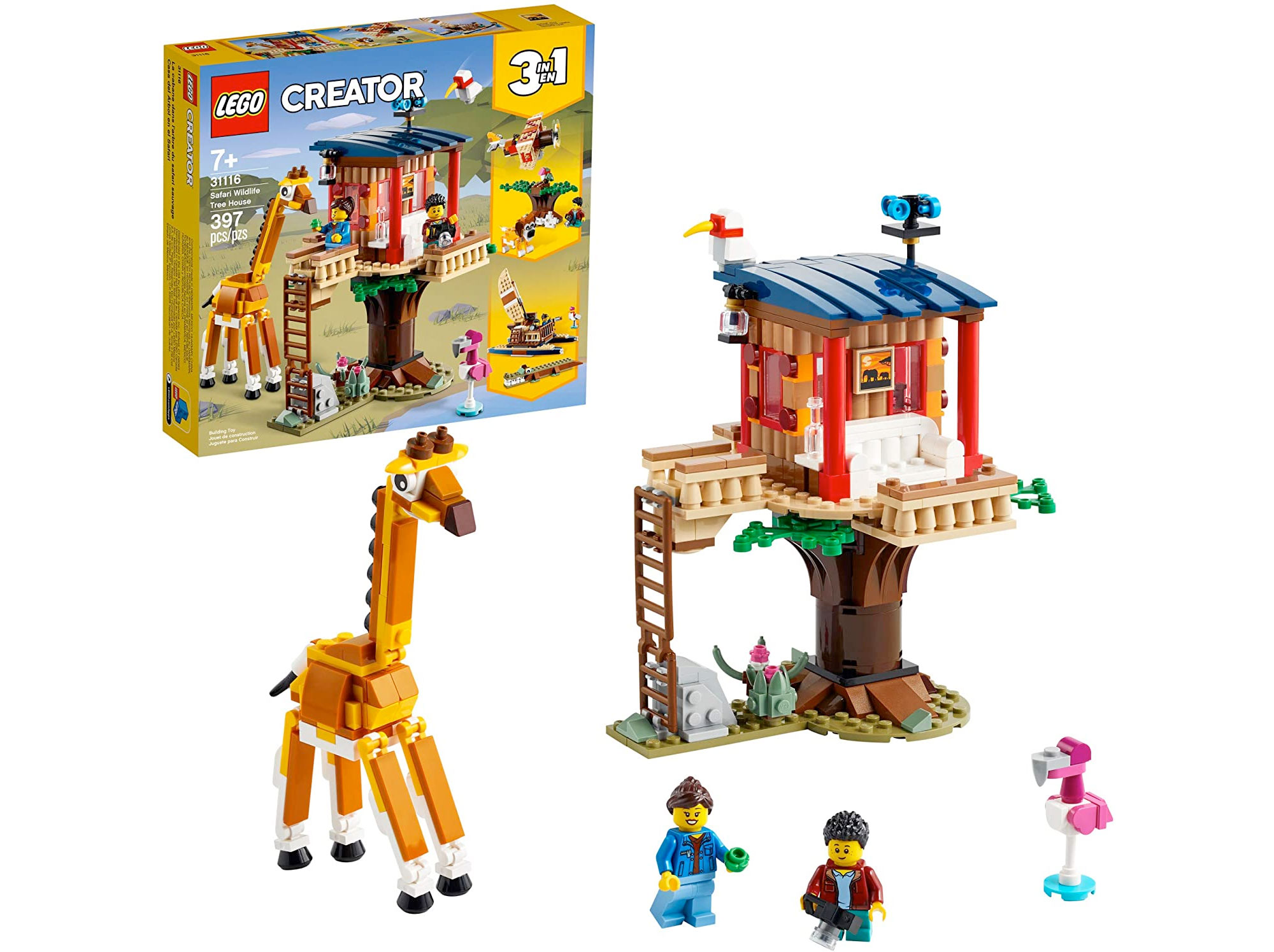 Amazon：LEGO Creator 3in1 Safari Wildlife Tree House 31116 (397 pcs)只賣$33.97