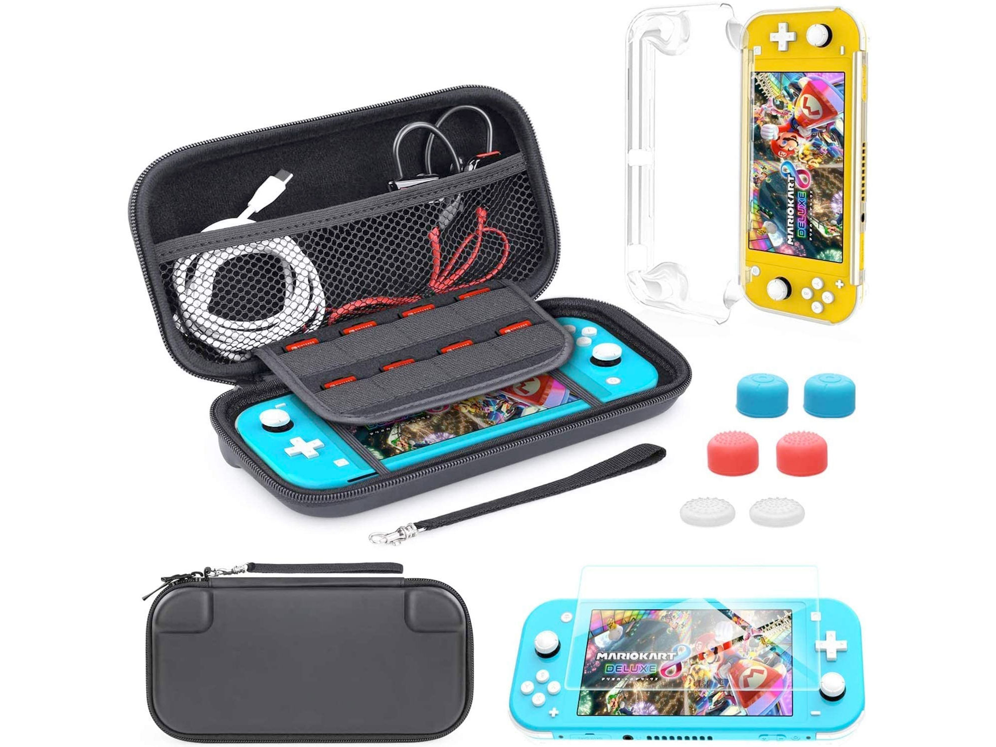 Amazon：Nintendo Switch Lite Carrying Case + Cover Case + Screen Protector只賣$9.34