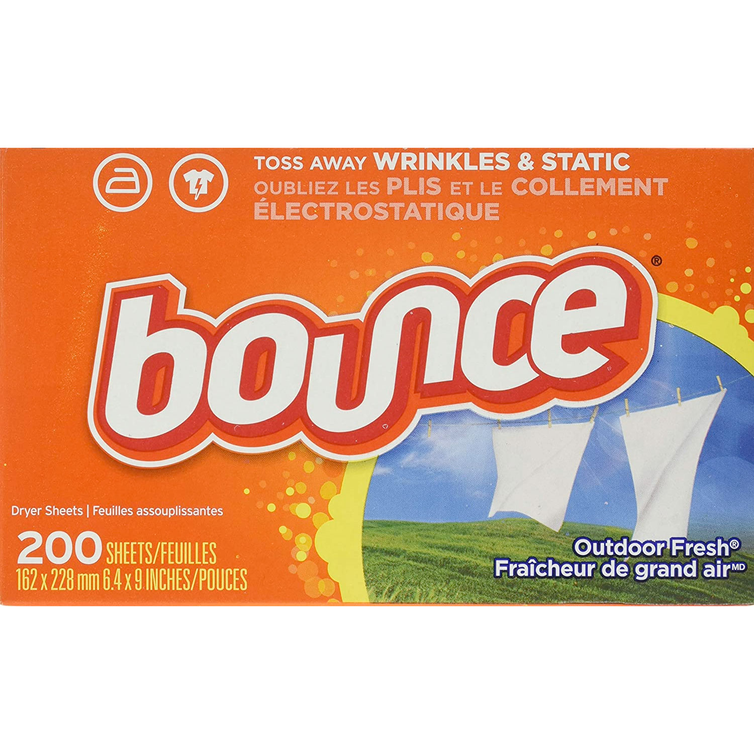 Amazon：Bounce Fabric Softener Dryer Sheets(200 Count)只賣$7.98