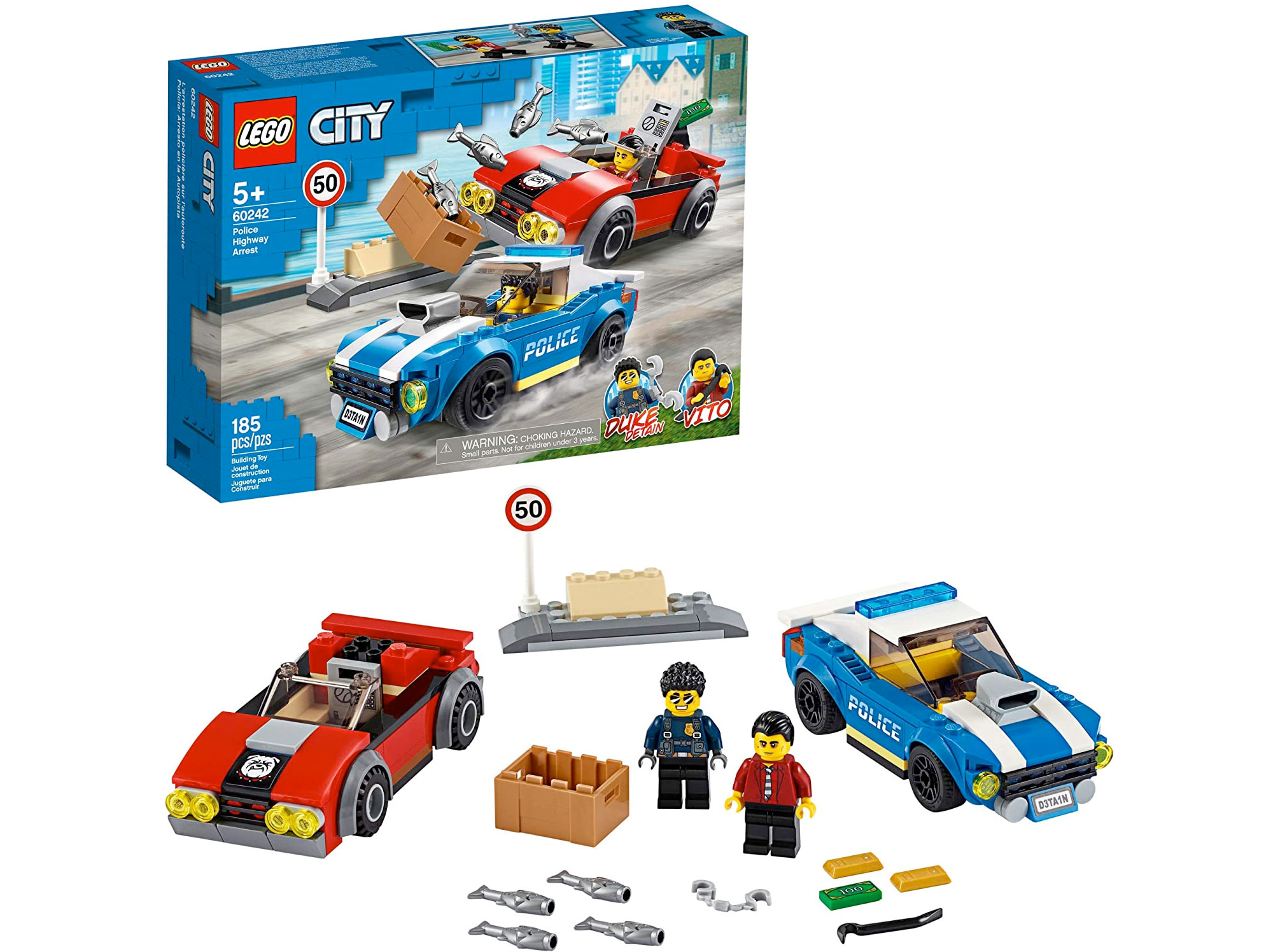 Amazon：LEGO City Police Highway Arrest 60242 (185 pcs)只賣$29