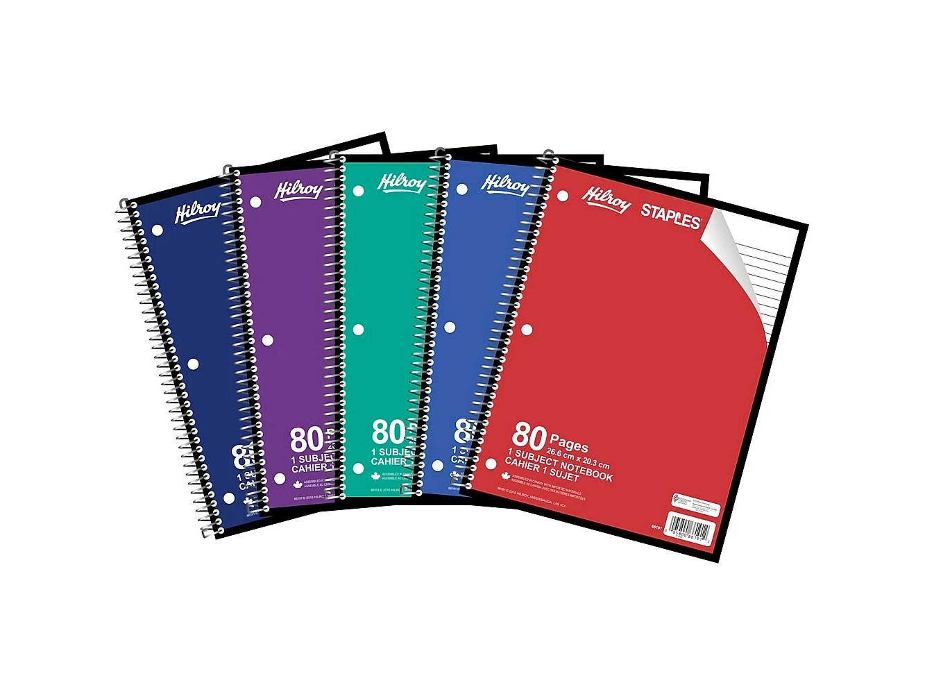 Staples：Hilroy 80頁Notebook只賣$0.10
