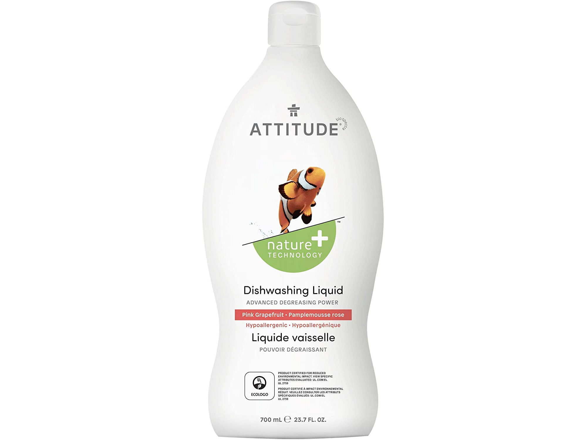 Amazon：ATTITUDE Natural Dish Soap (700ml)只賣$2.50