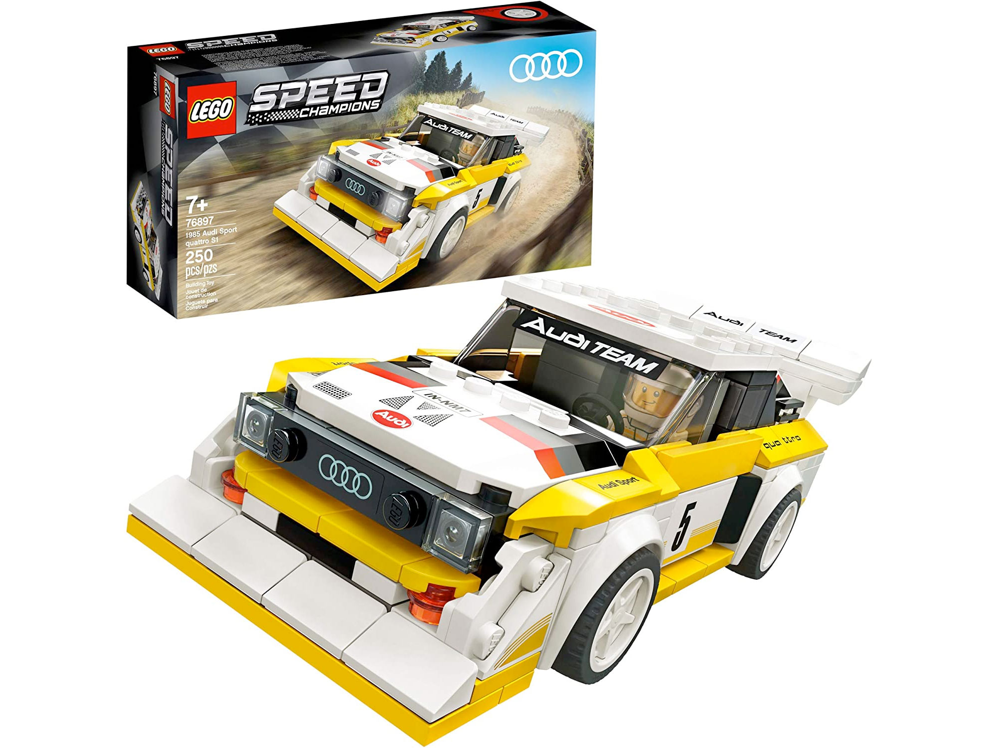 Amazon:LEGO Speed Champions 1985 Audi Sport Quattro S1 76897 (250 pcs)只賣$19.97