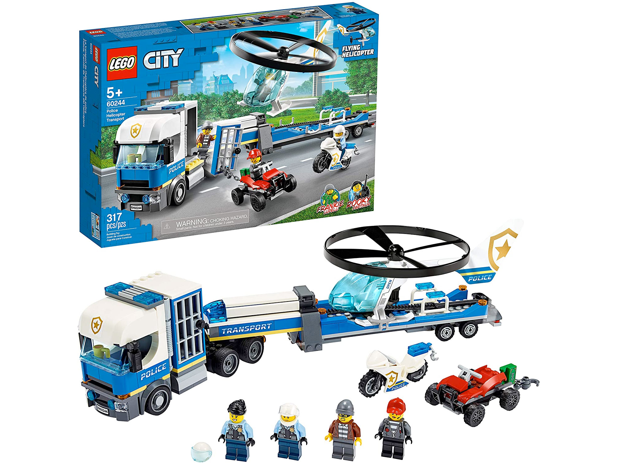 Amazon:LEGO City Police Helicopter Chase 60244 (317 pcs)只賣$48.98