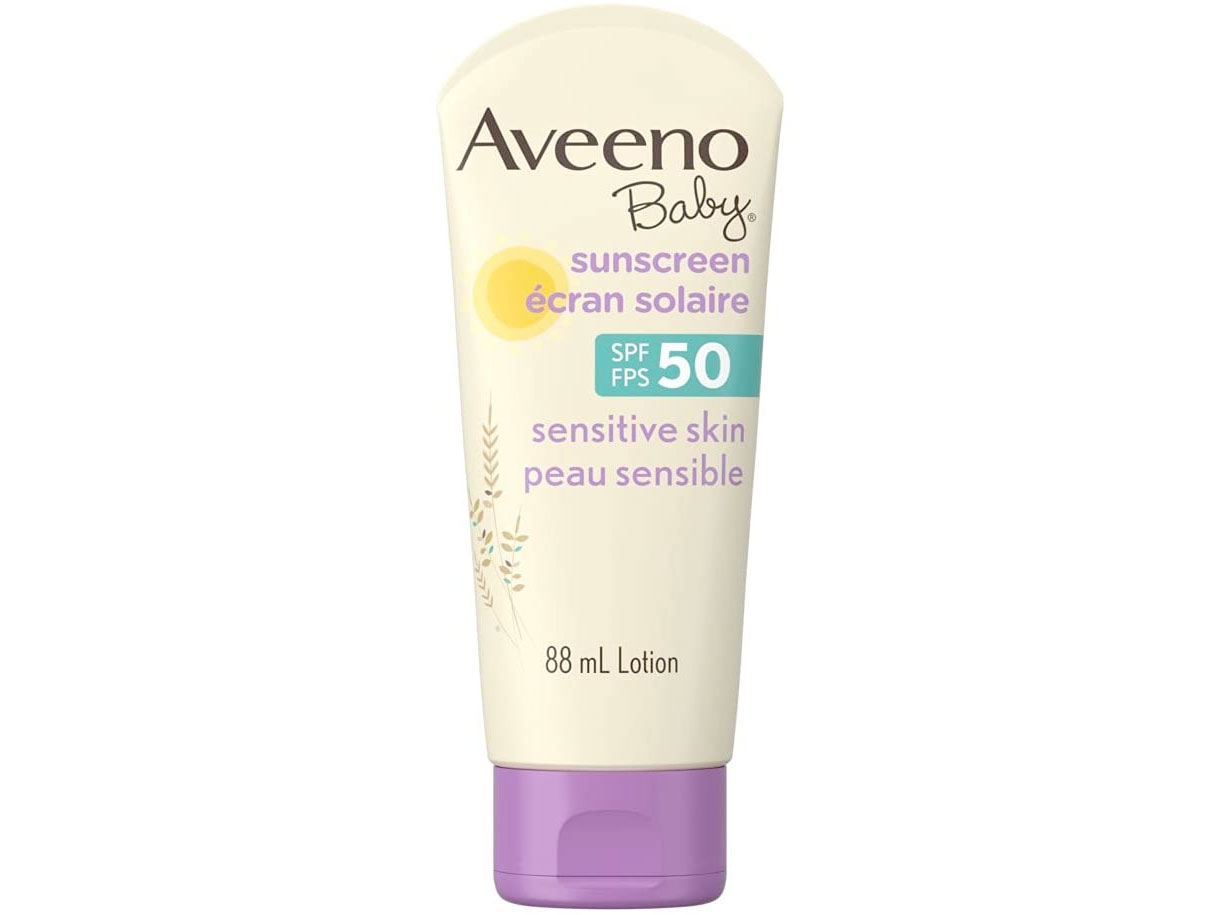 Amazon：Aveeno Baby Mineral Sunscreen Lotion SPF 50 (88ml)只賣$7.49