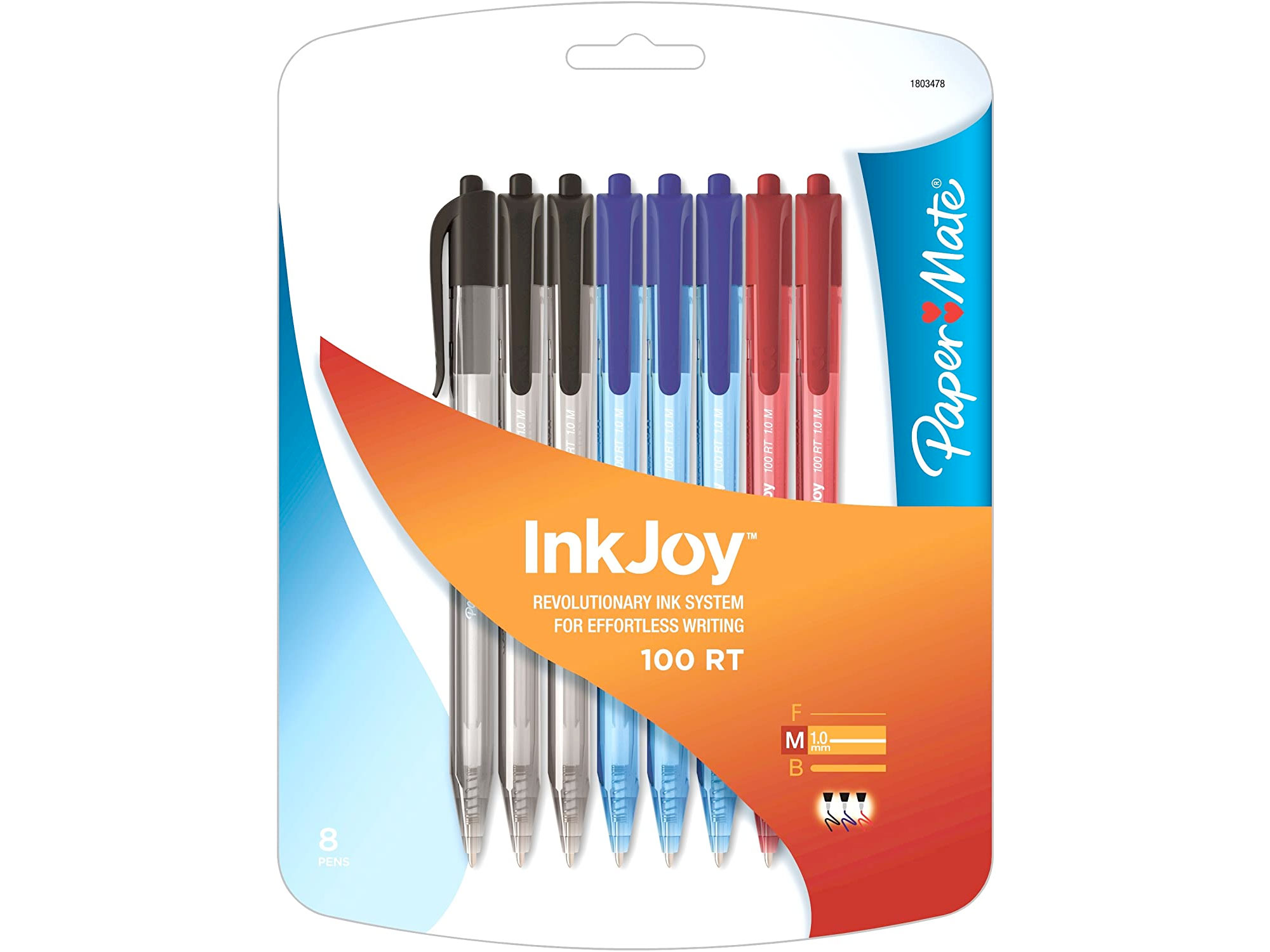 Amazon：Paper Mate InkJoy 100 RT Retractable Pens (8 Pack)只賣$1.97