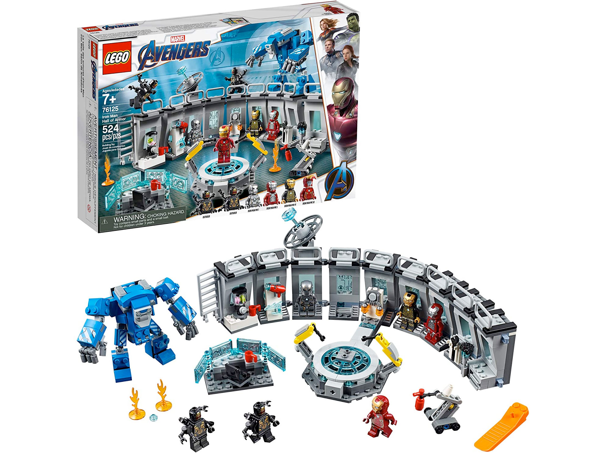 Amazon:LEGO Marvel Avengers Iron Man Hall of Armor 76125 (524 pcs)只賣$60.80