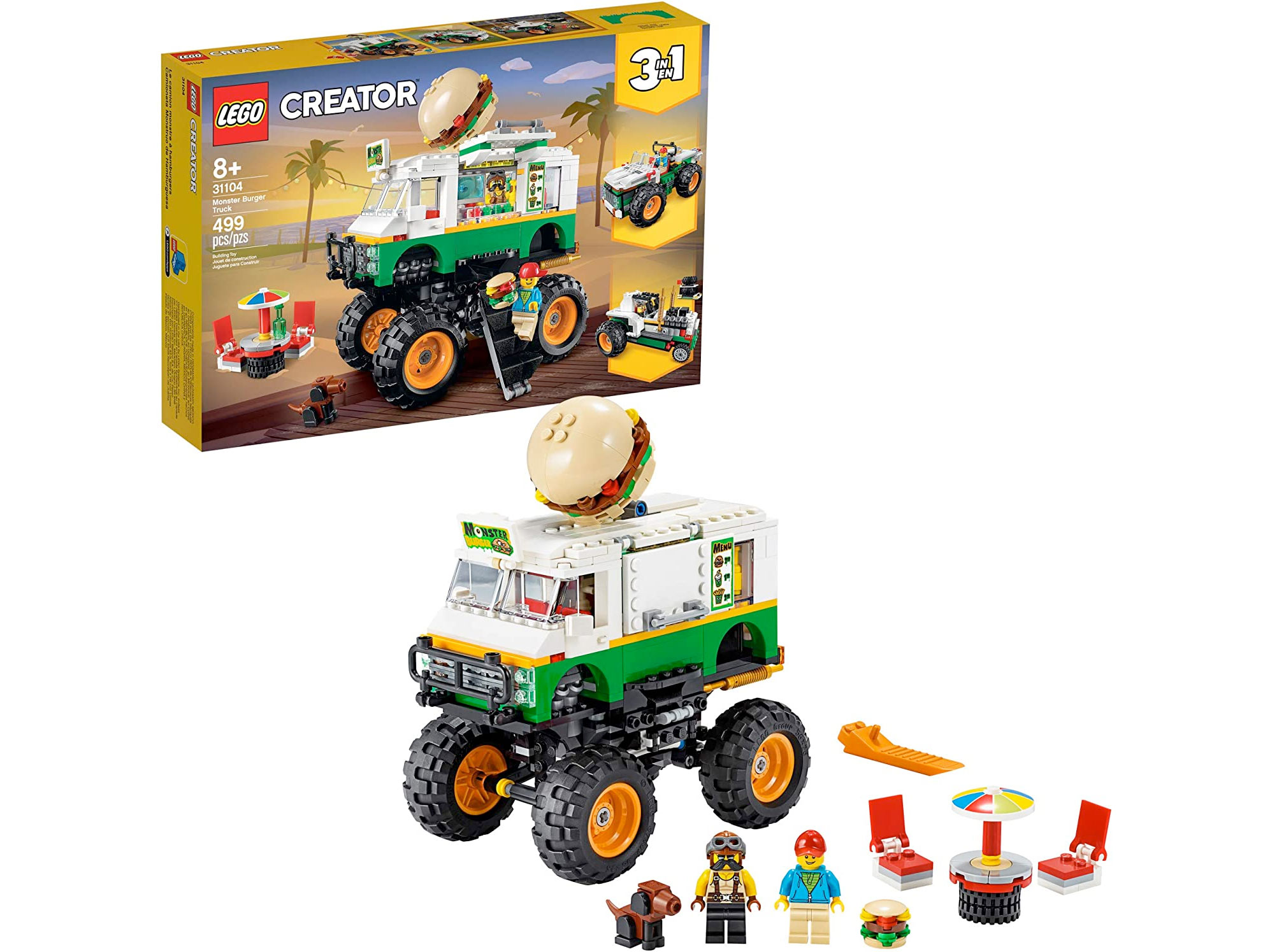 Amazon：LEGO Creator 3in1 Monster Burger Truck 31104 (499 pcs)只賣$53.24