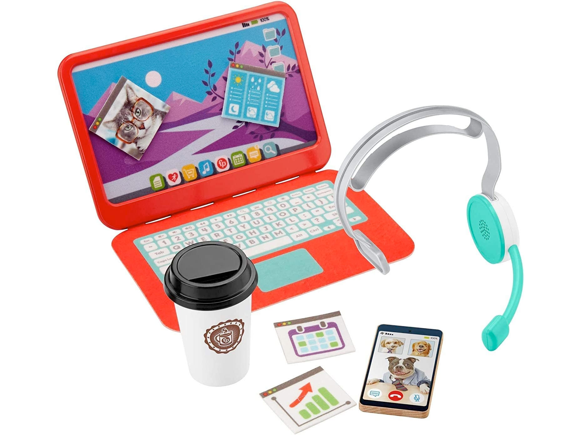 Amazon：Fisher-Price My Home Office Pretend Work Station只卖$18.18