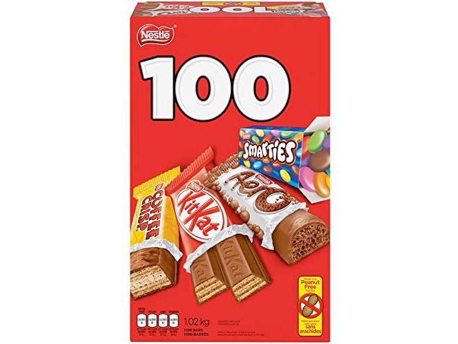 Amazon：NESTLÉ Mini Halloween Assorted Chocolate & Candy (100 count, 1.02KG)只卖$12.56