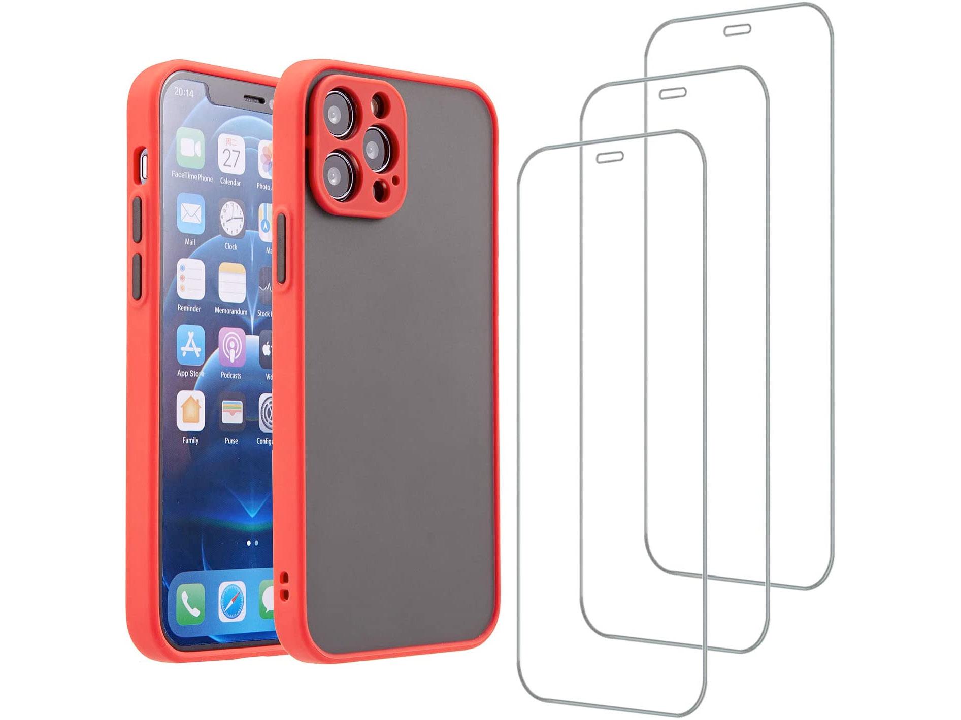 Amazon：iPhone 12 Pro Case + 3 Pack Screen Protector Tempered Glass只賣$3.49