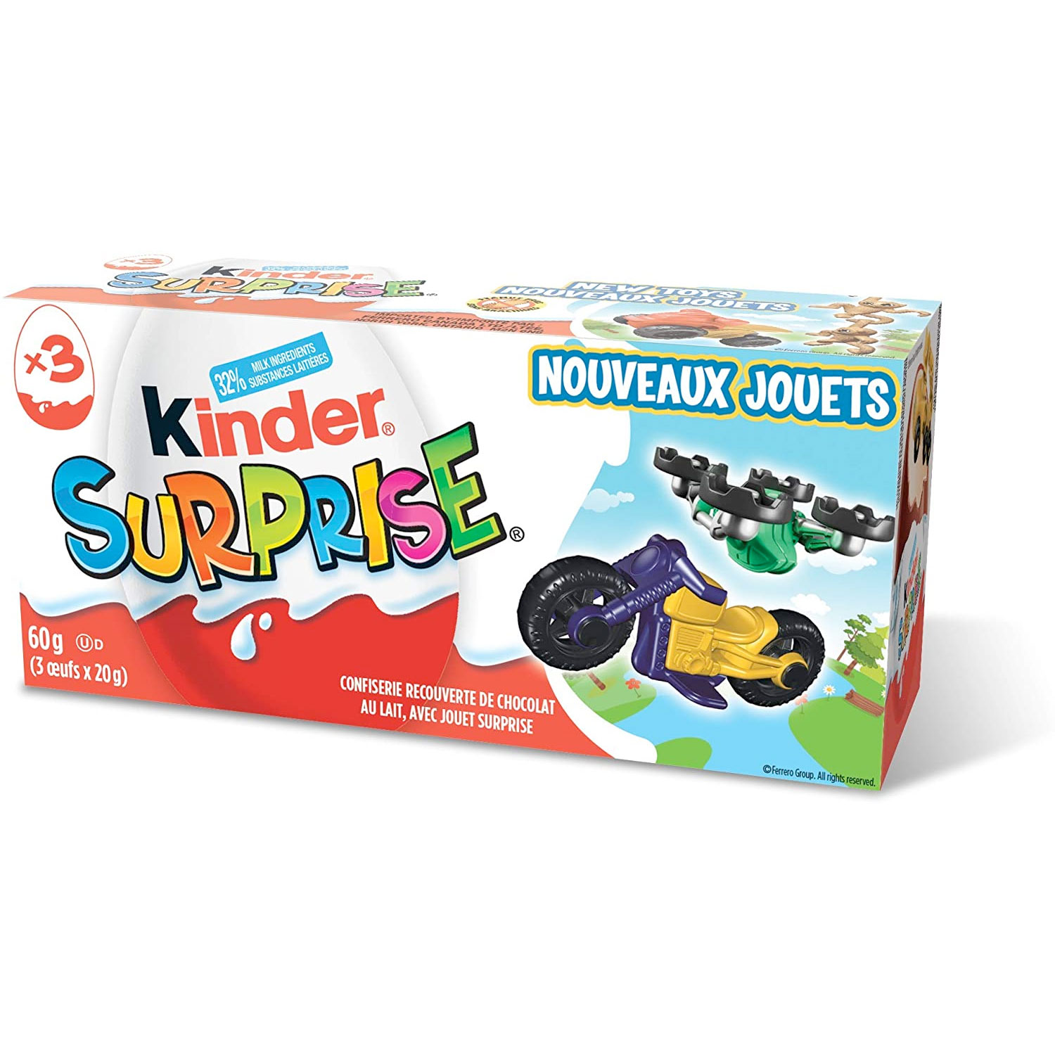 Amazon:Kinder Surprise Chocolate Eggs with Toys (3 Count)只賣$3.47
