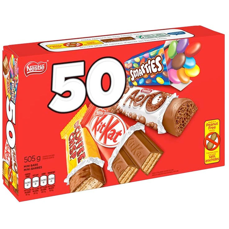 Amazon：Nestlé Mini Halloween Assorted Chocolate & Candy (50 Count, 505g)只卖$7.19