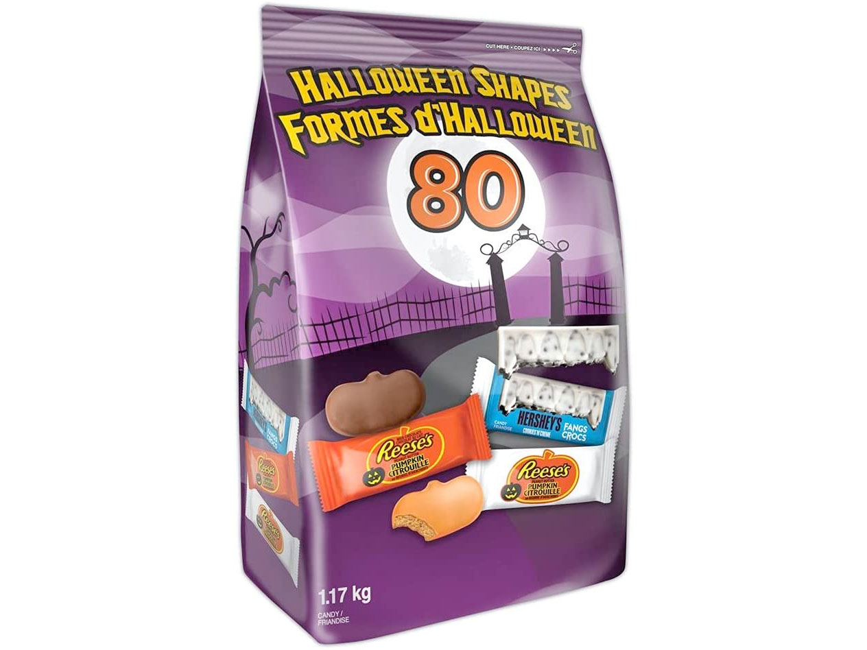 Amazon:Hershey’s Halloween Chocolate Candy Assortment Bulk (80 Count, 1.17KG)只賣$8.98