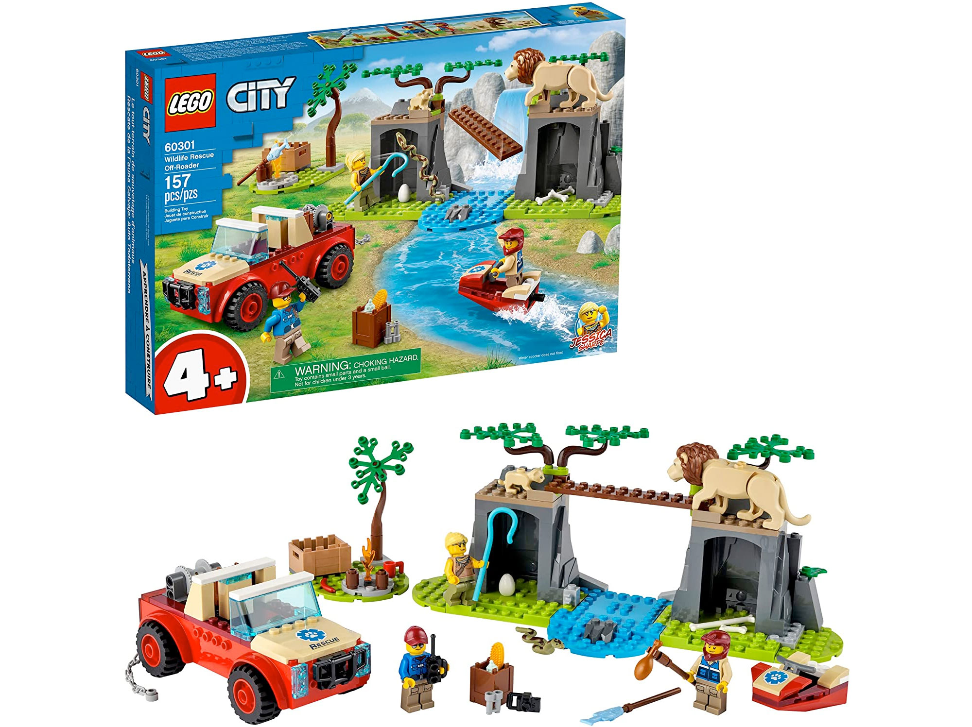 Amazon：LEGO City Wildlife Rescue Off-Roader 60301(157 pcs)只賣$52.30