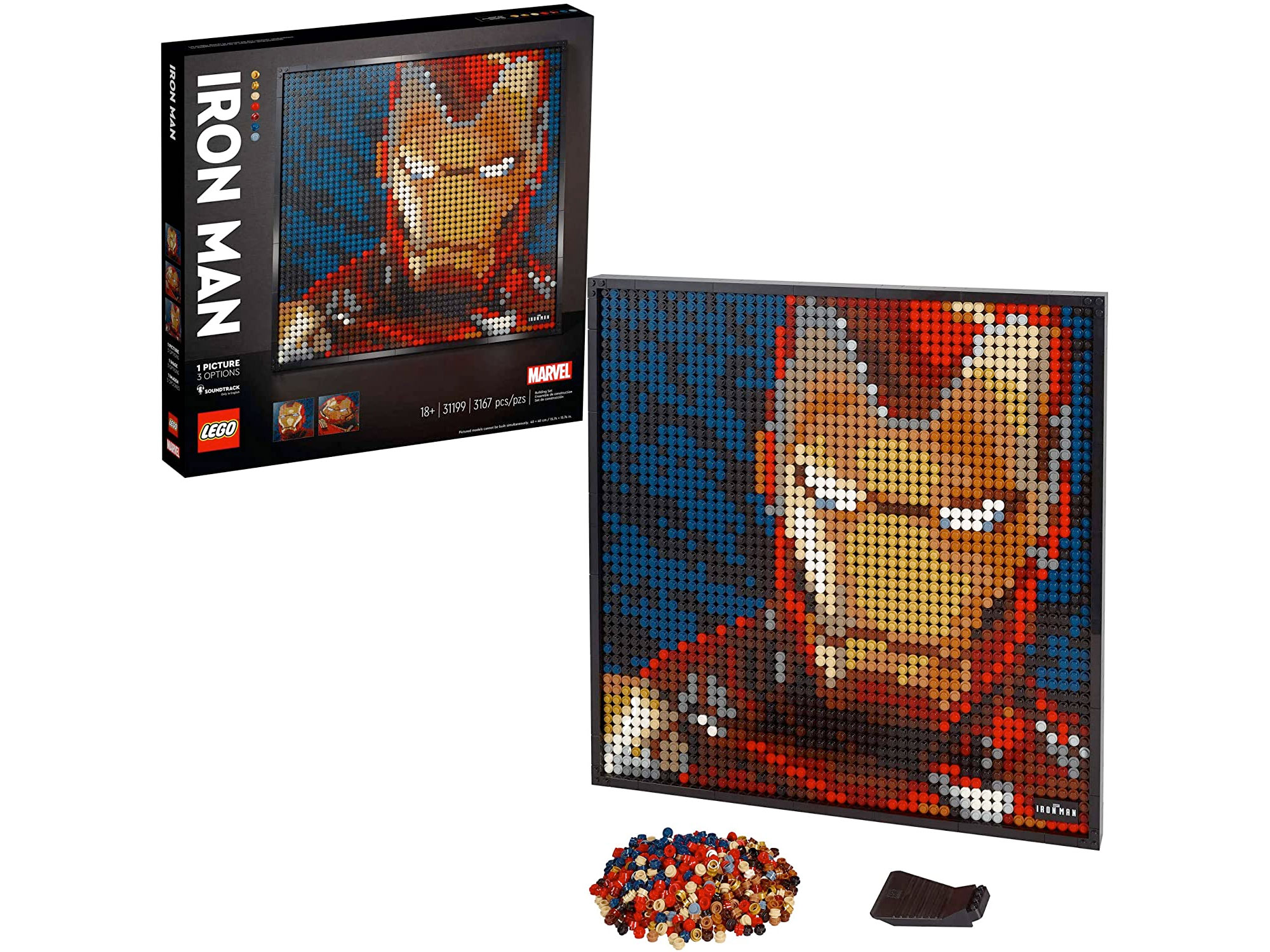 Amazon：LEGO Art Marvel Studios Iron Man 31199(3167 pcs)只賣$119.99