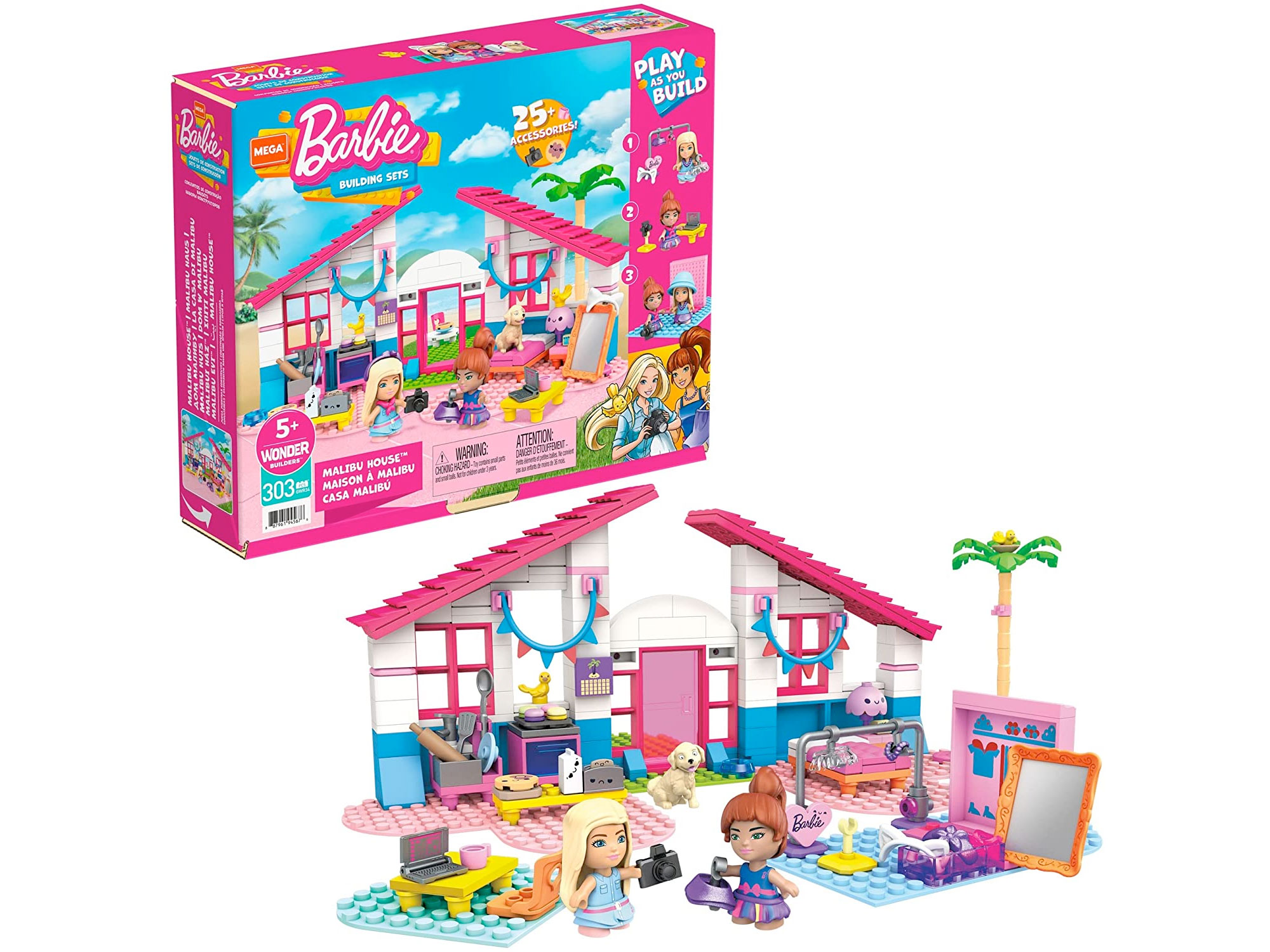 Amazon:Mega Construx Barbie Malibu House只賣$19.97