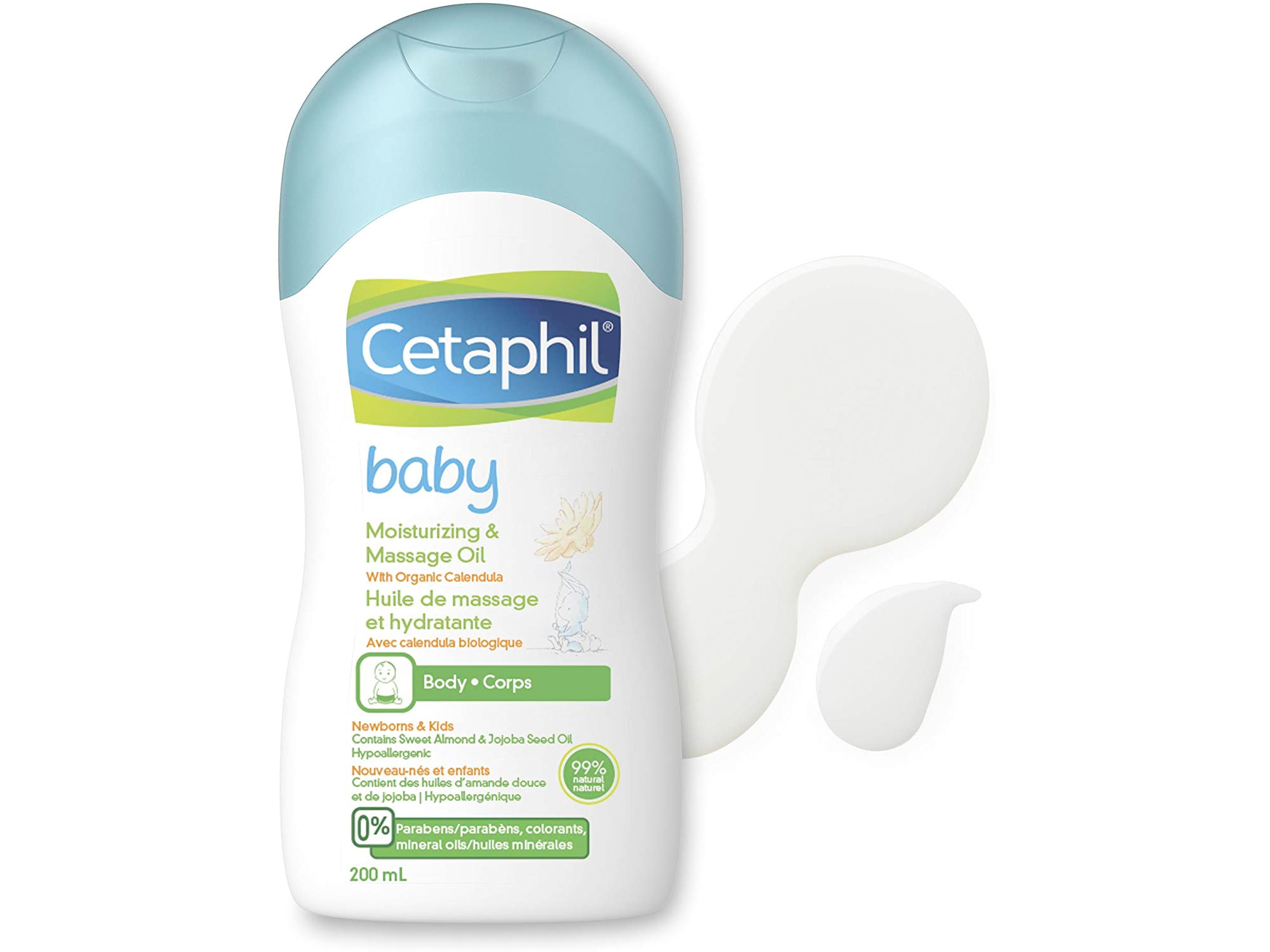 Amazon:Cetaphil Baby Moisturizing and Massage Oil with Organic Calendula (200ml)只賣$3