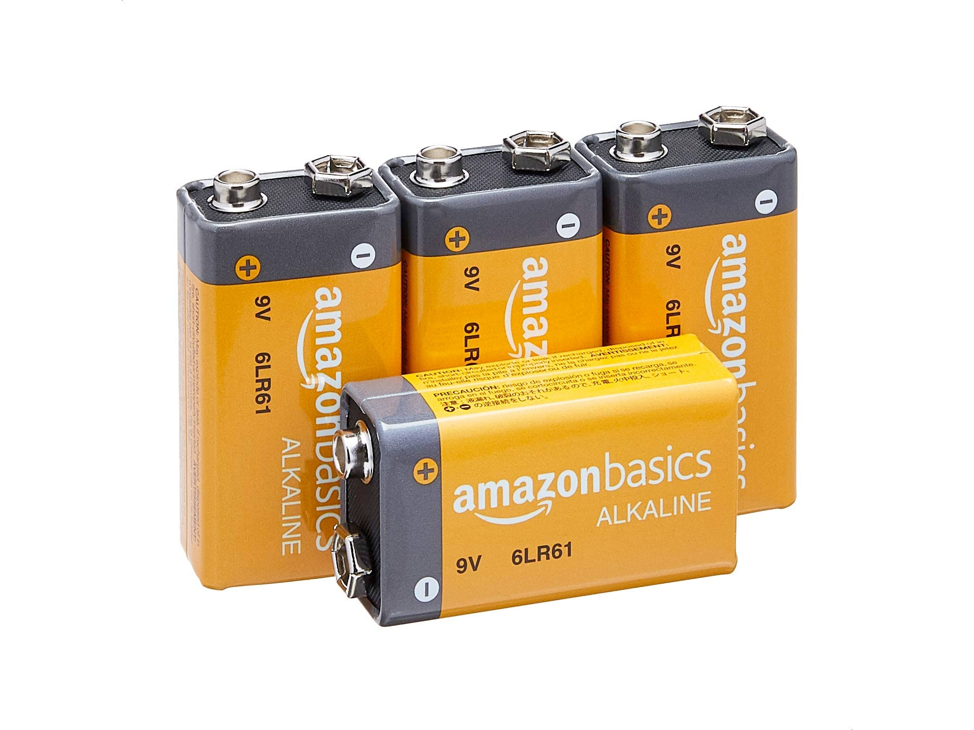 Amazon Basics 9 Volt Alkaline Battery (Pack of 4)只賣$8.55