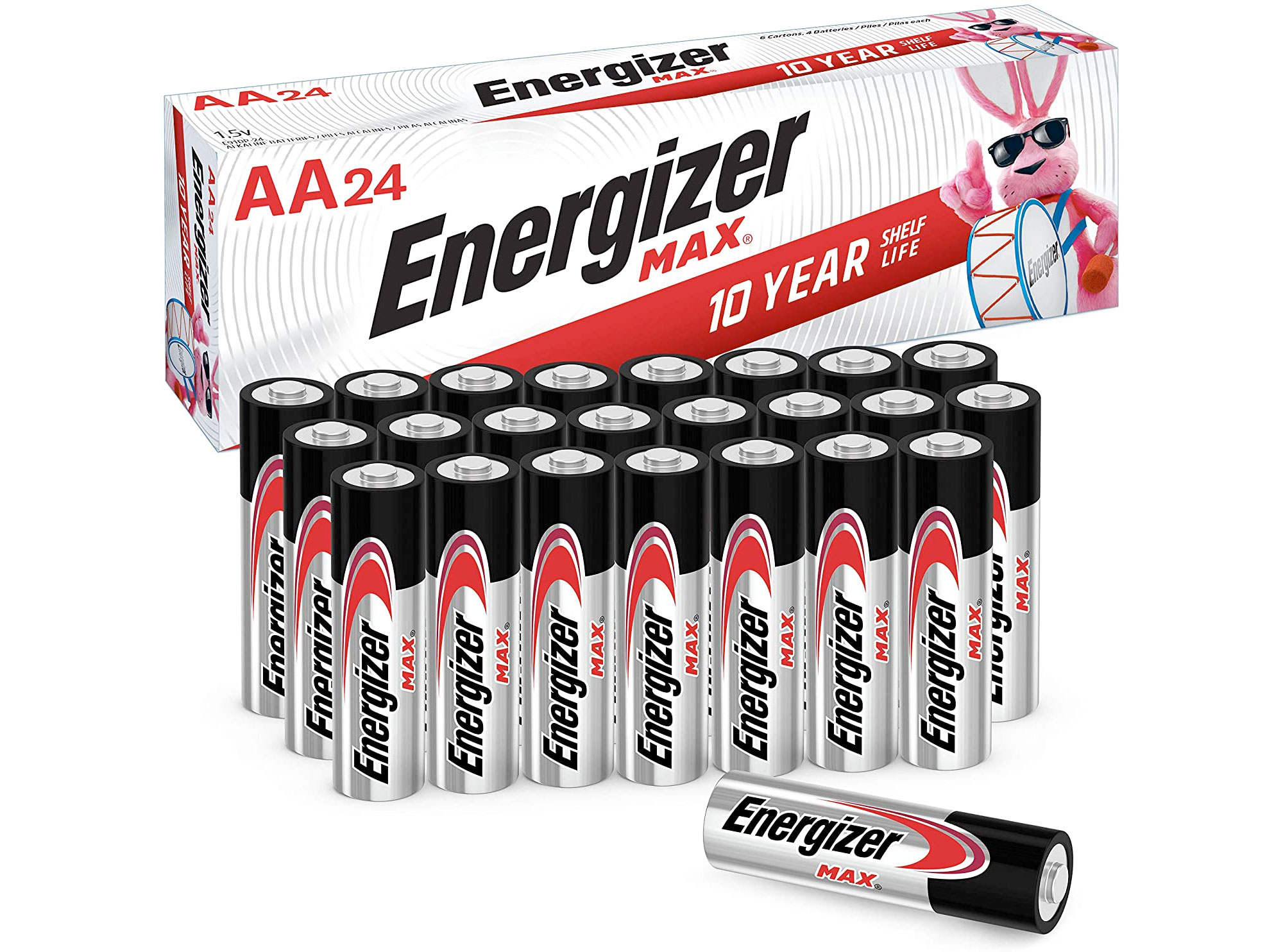 Amazon：Energizer MAX AA Batteries(24-Count)只賣$8.87