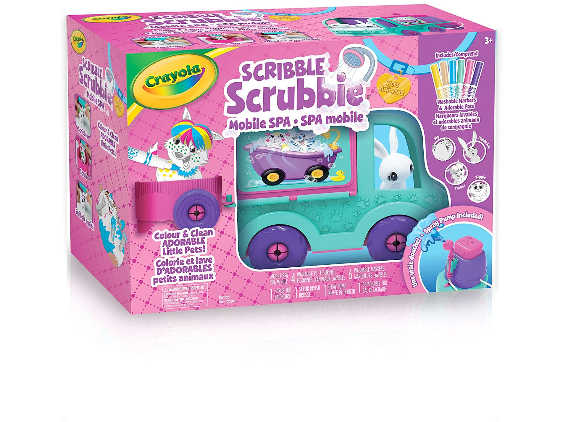 Amazon：Crayola Scribble Scrubbie Pets Mobile Spa Playset Toy Kit只賣$19.96