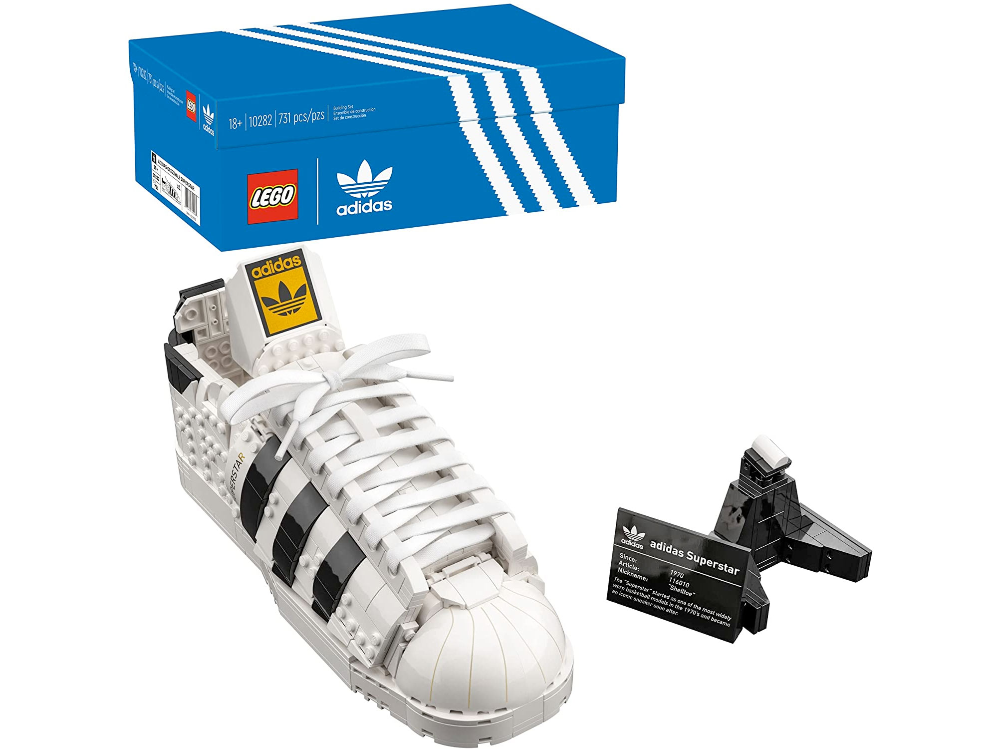 Amazon：LEGO Adidas Originals Superstar 10282(731 pcs)只賣$81.39