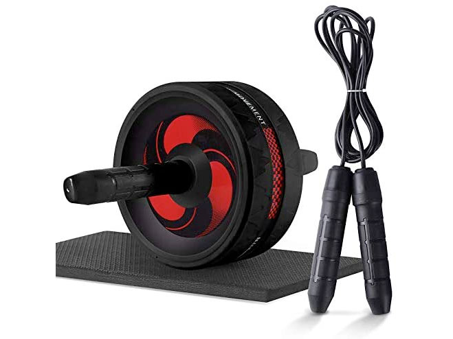 Amazon：Ab Roller Wheel + Knee Pad + Skipping Rope只賣$13.55