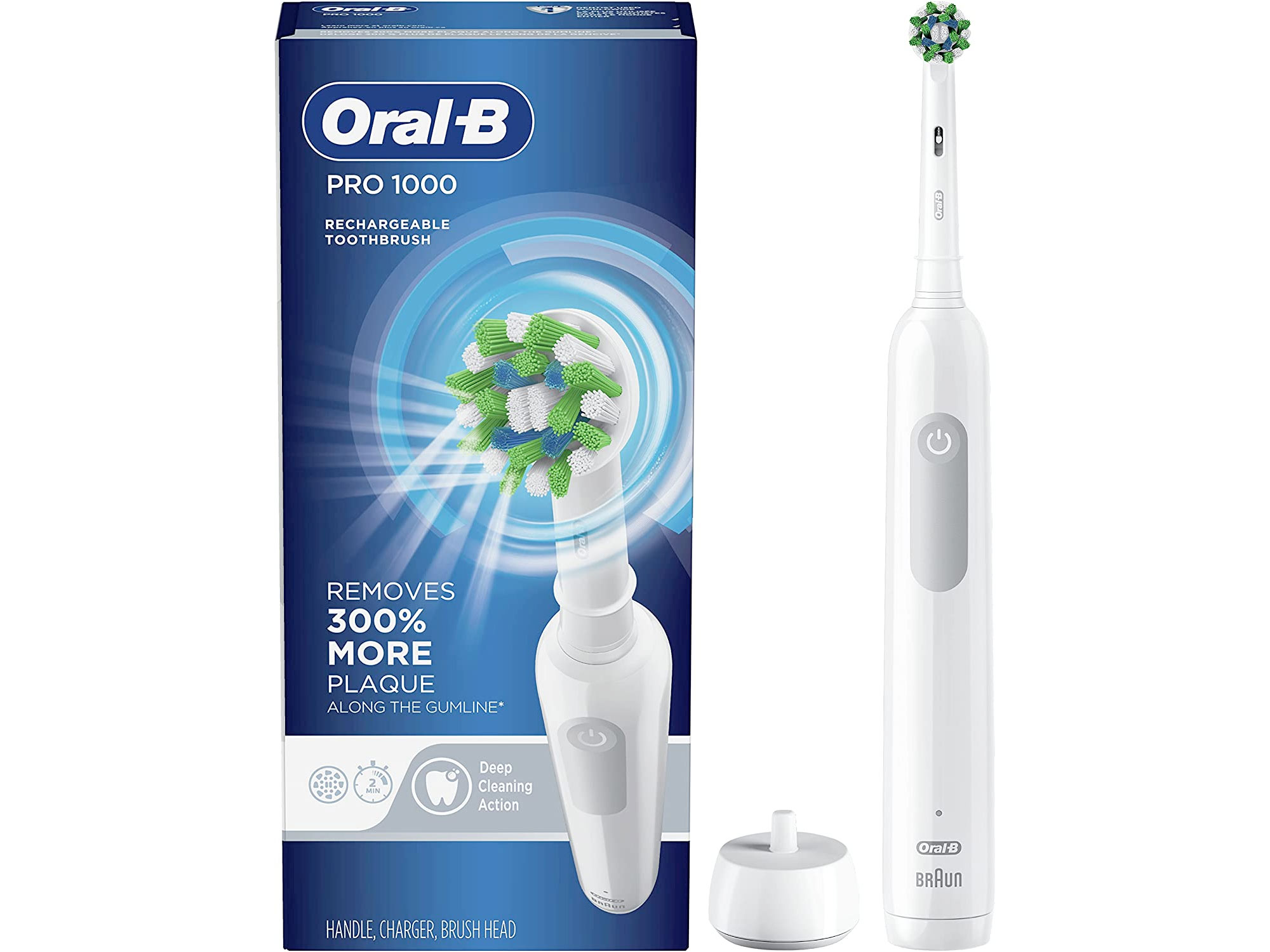 Amazon：Oral-B Pro 1000 Electric Toothbrush with Brush Head只賣$44.31