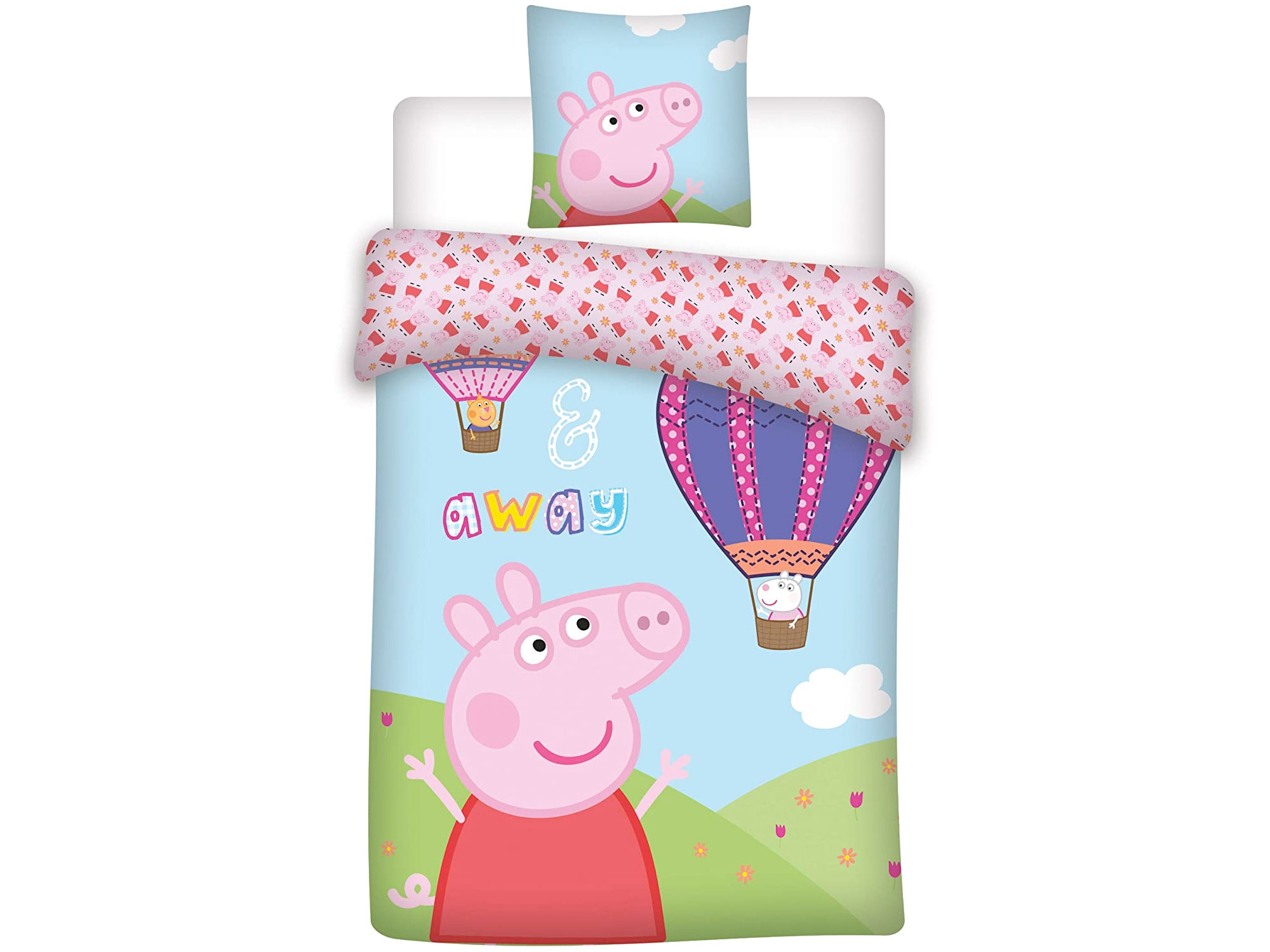 Amazon：Peppa Pig Bed Linen Duvet Cover + Pillowcase只賣$27.99