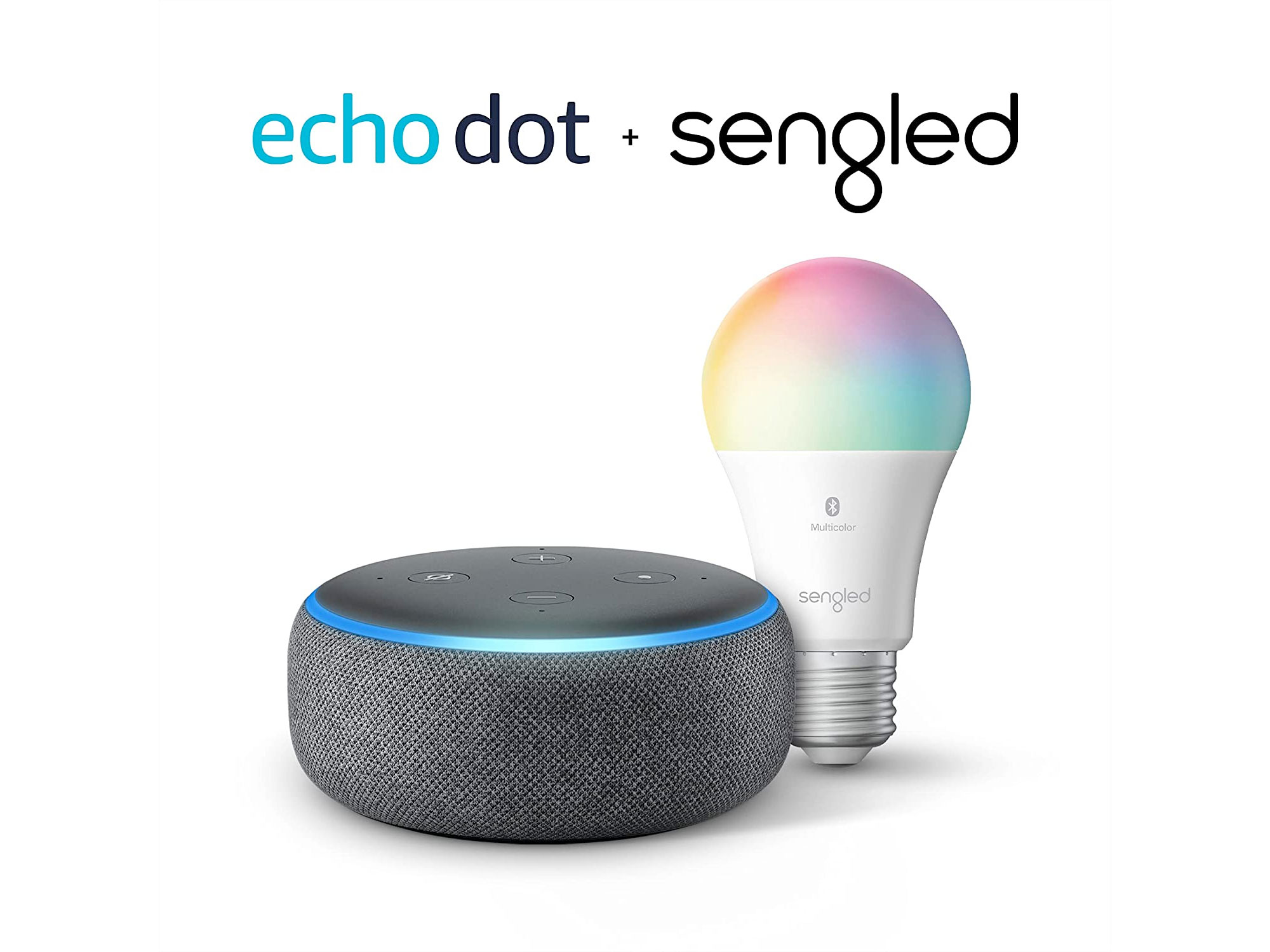 Amazon:Echo Dot Smart Speaker + Sengled Bluetooth Color Bulb只賣$24.99