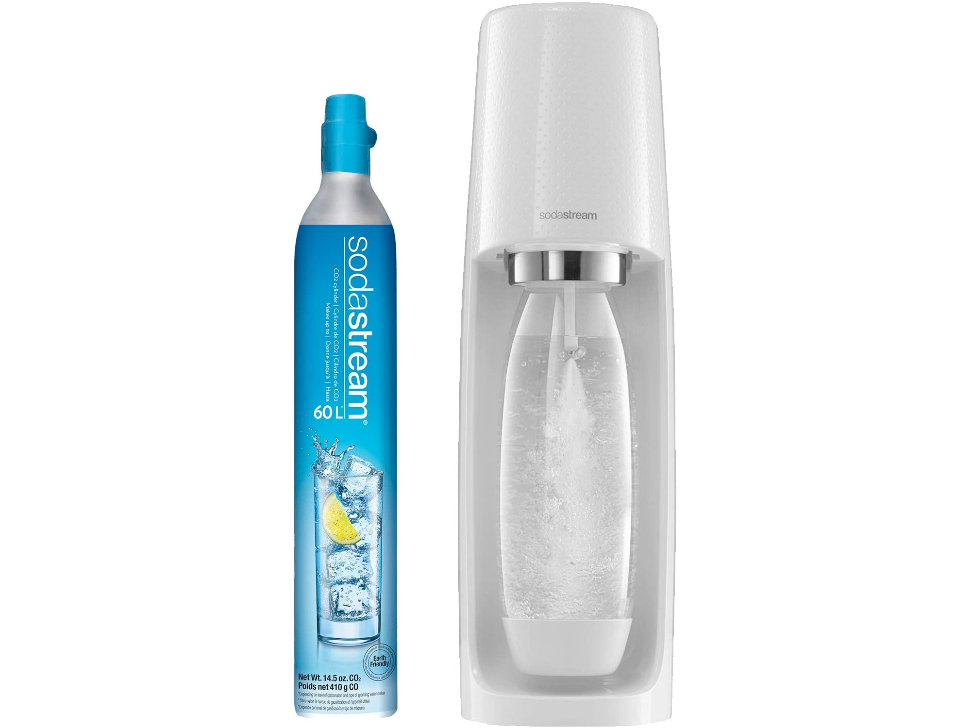 Amazon：SodaStream – Fizzi (Sparkling Water Maker) with 60L Cylinder and 1L Bottle只卖$99.99