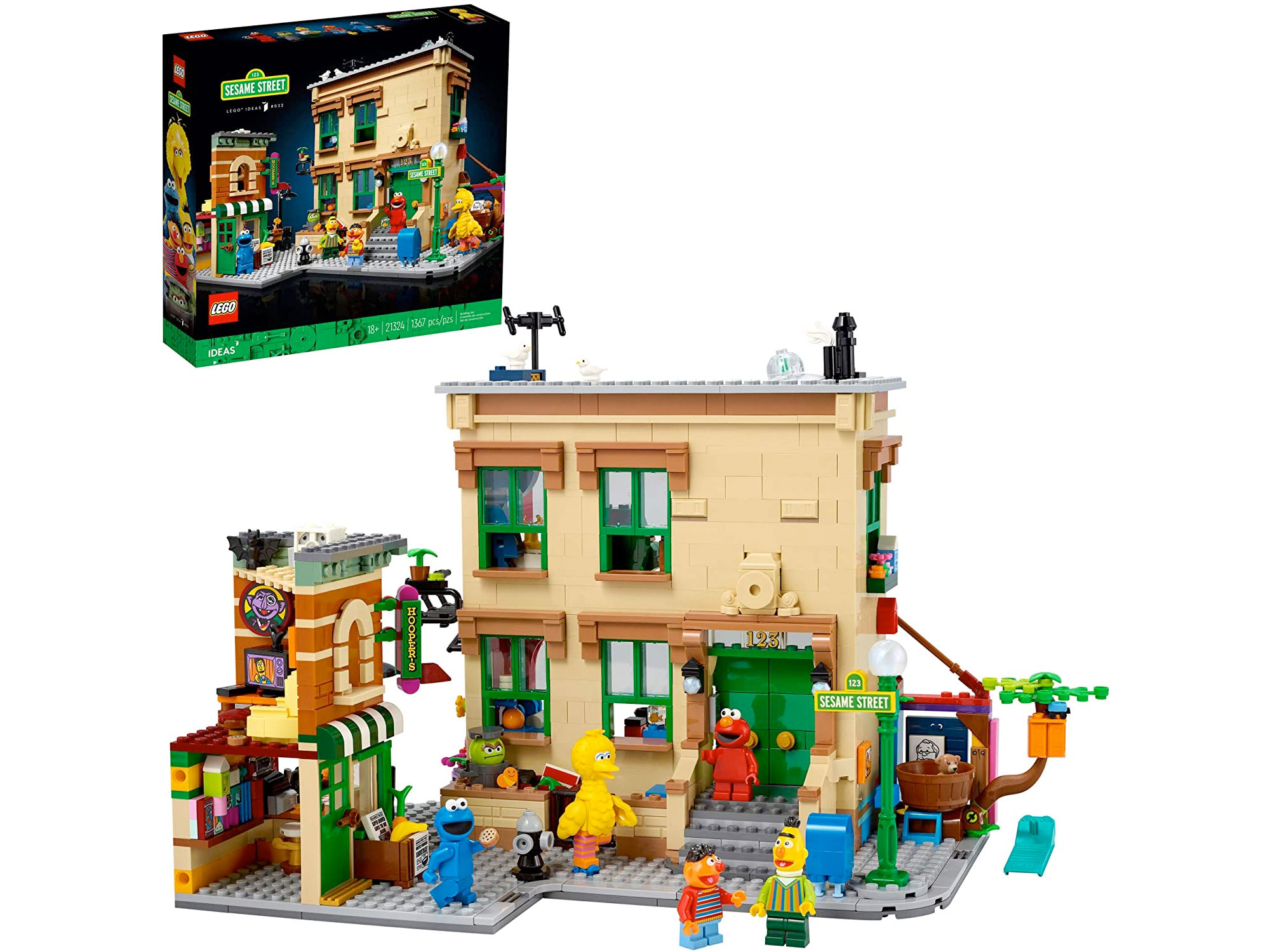 Amazon:LEGO Ideas 123 Sesame Street 21324 (1367 pcs)只賣$119.99