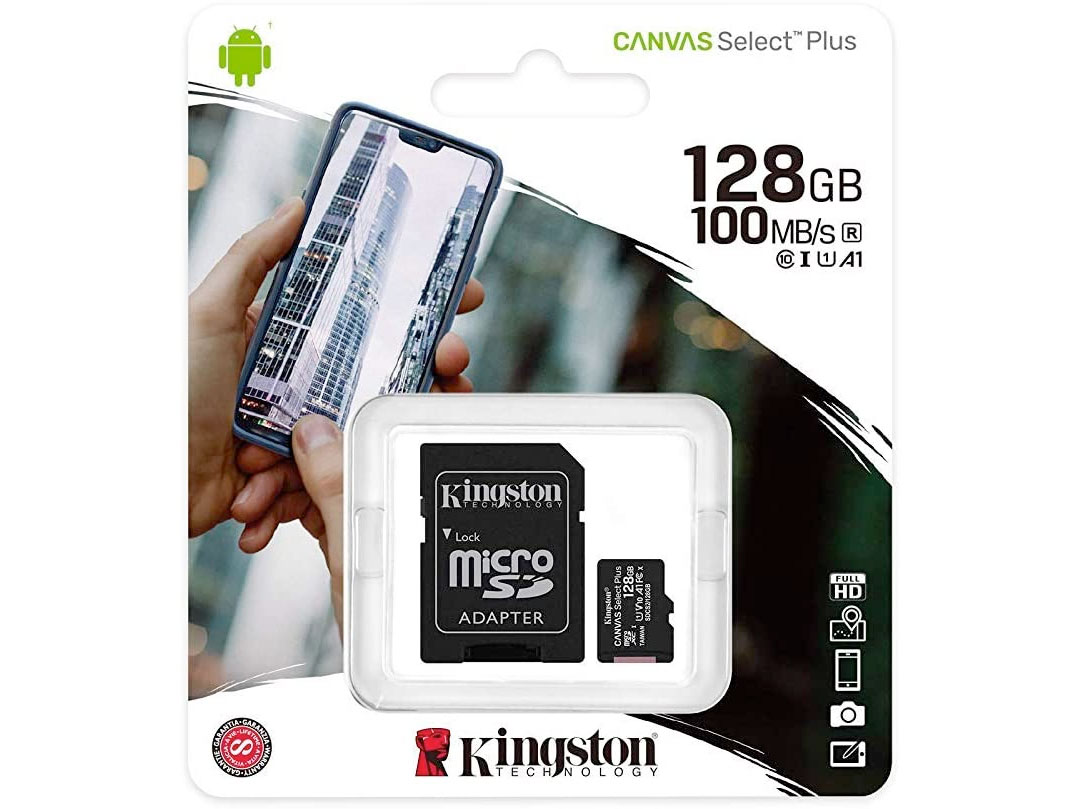 Amazon:Kingston Canvas Select Plus 128GB micSDXC + Adapter只賣$14.99