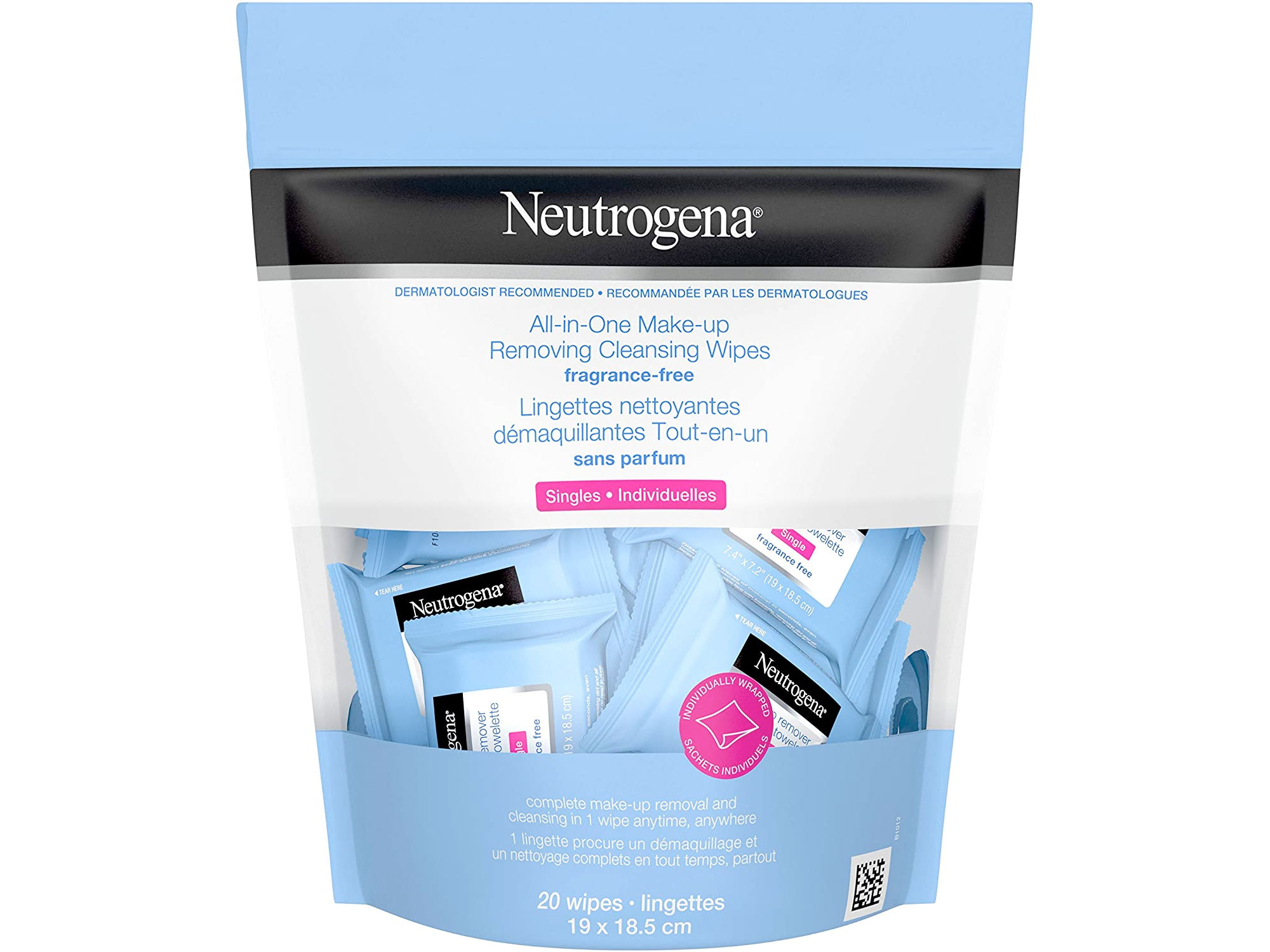 Amazon:Neutrogena Makeup Remover Cleansing Face Wipes (20 Count)只賣$5.97
