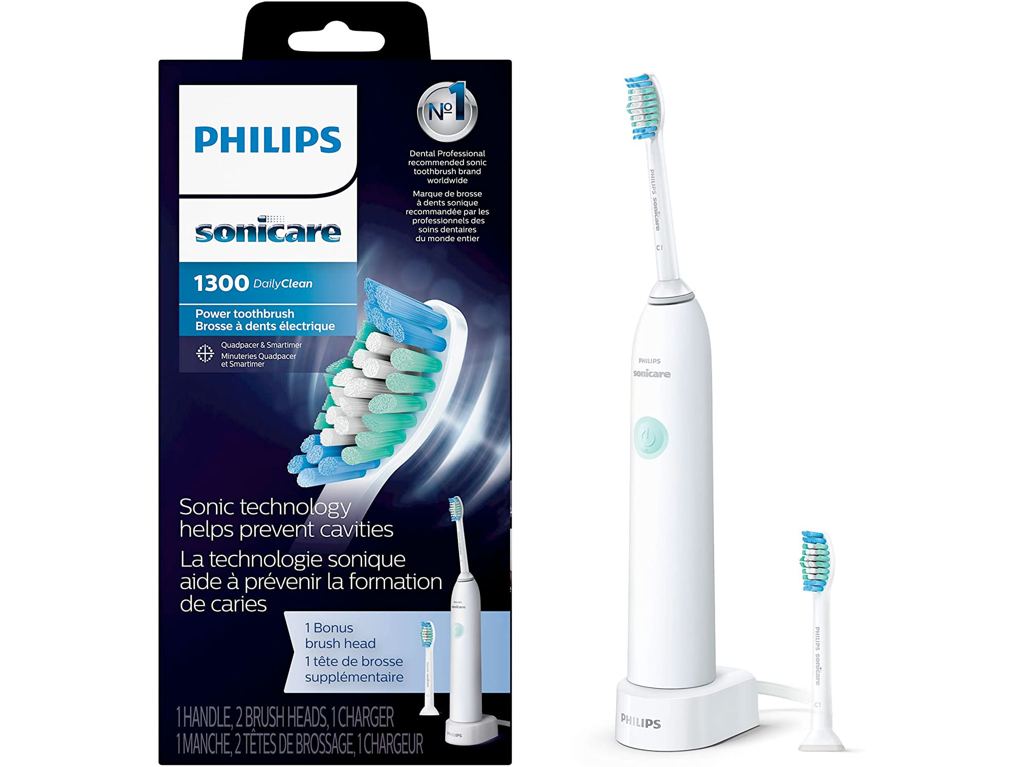 Amazon：Philips Sonicare DailyClean 1300 Rechargeable Electric Toothbrush只卖$24.99