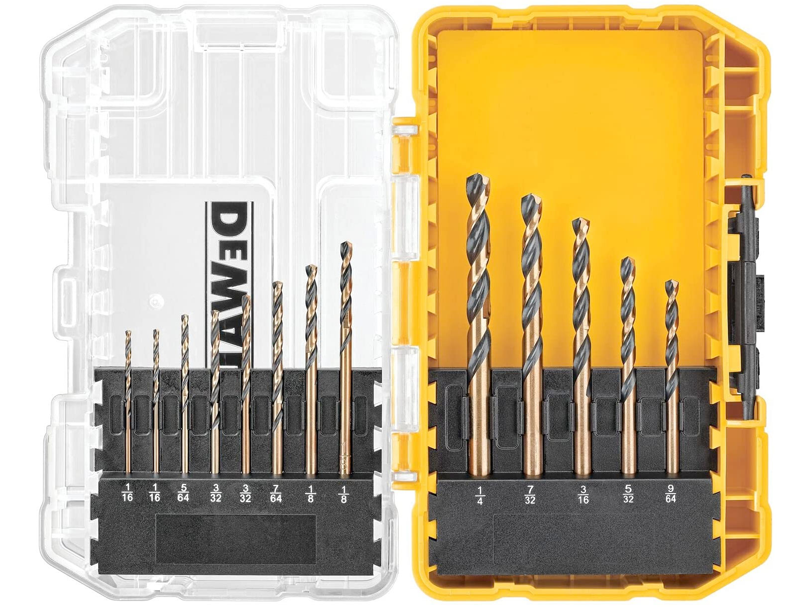 Amazon：DEWALT DW1163 Black Oxide Split Point Twist Drill Bit Assortment, 13-Piece只賣$9.97
