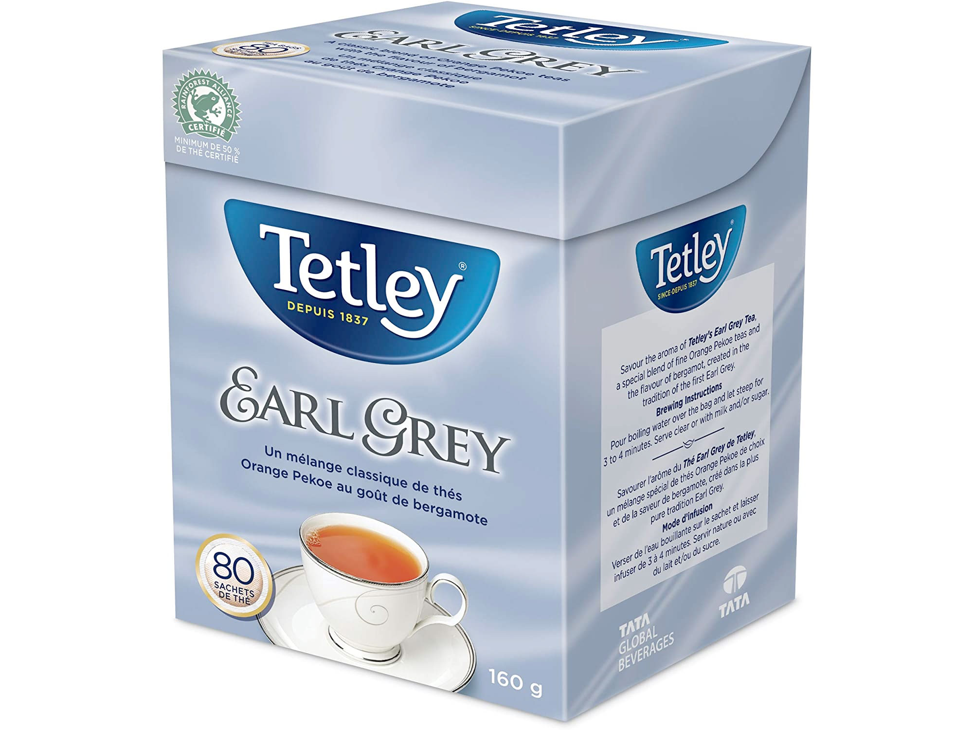 Amazon:Tetley Earl Grey Black Tea (80 Count)只賣$8.99